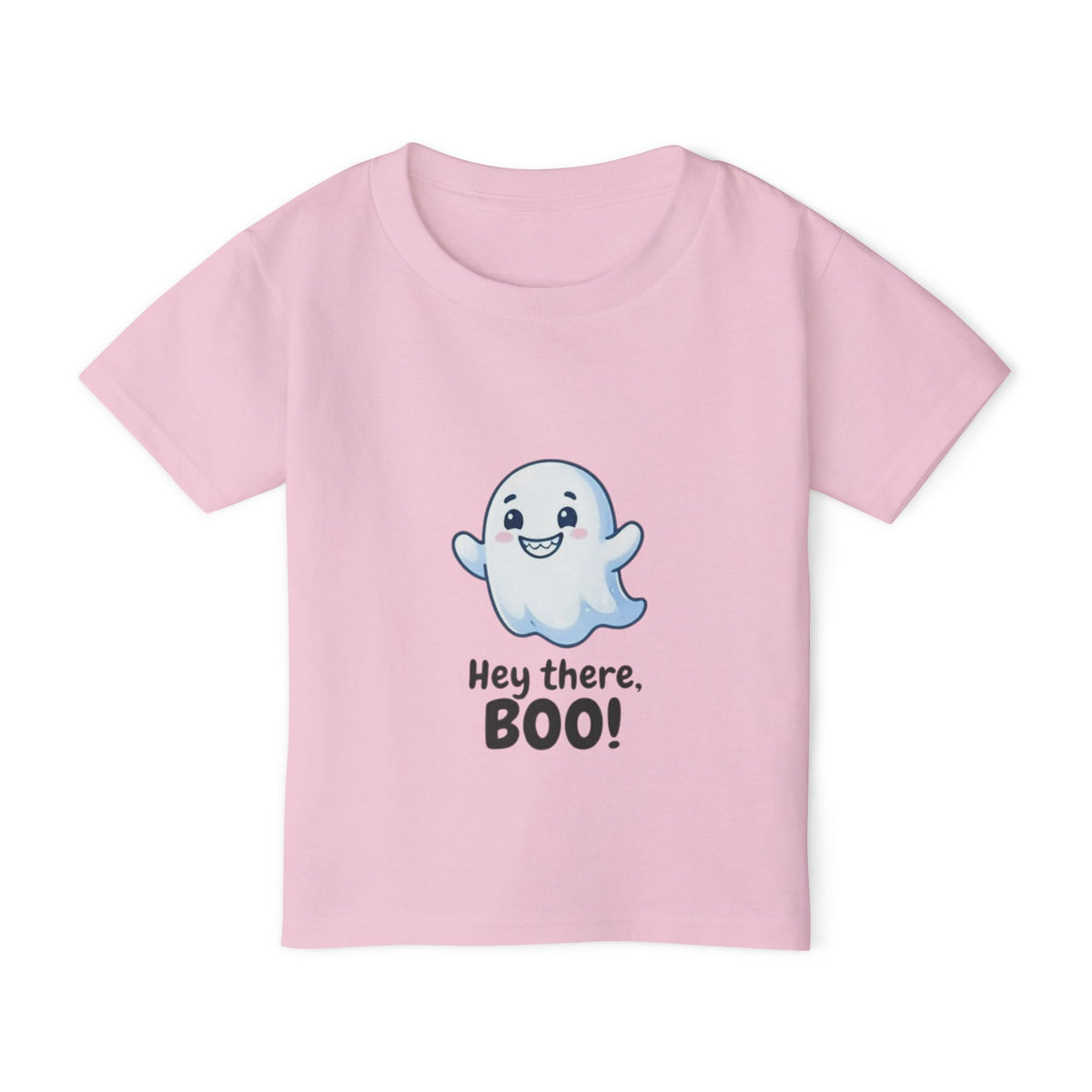 Hey There Boo Toddler Tee | Kawaii Ghost Halloween Kids Shirt