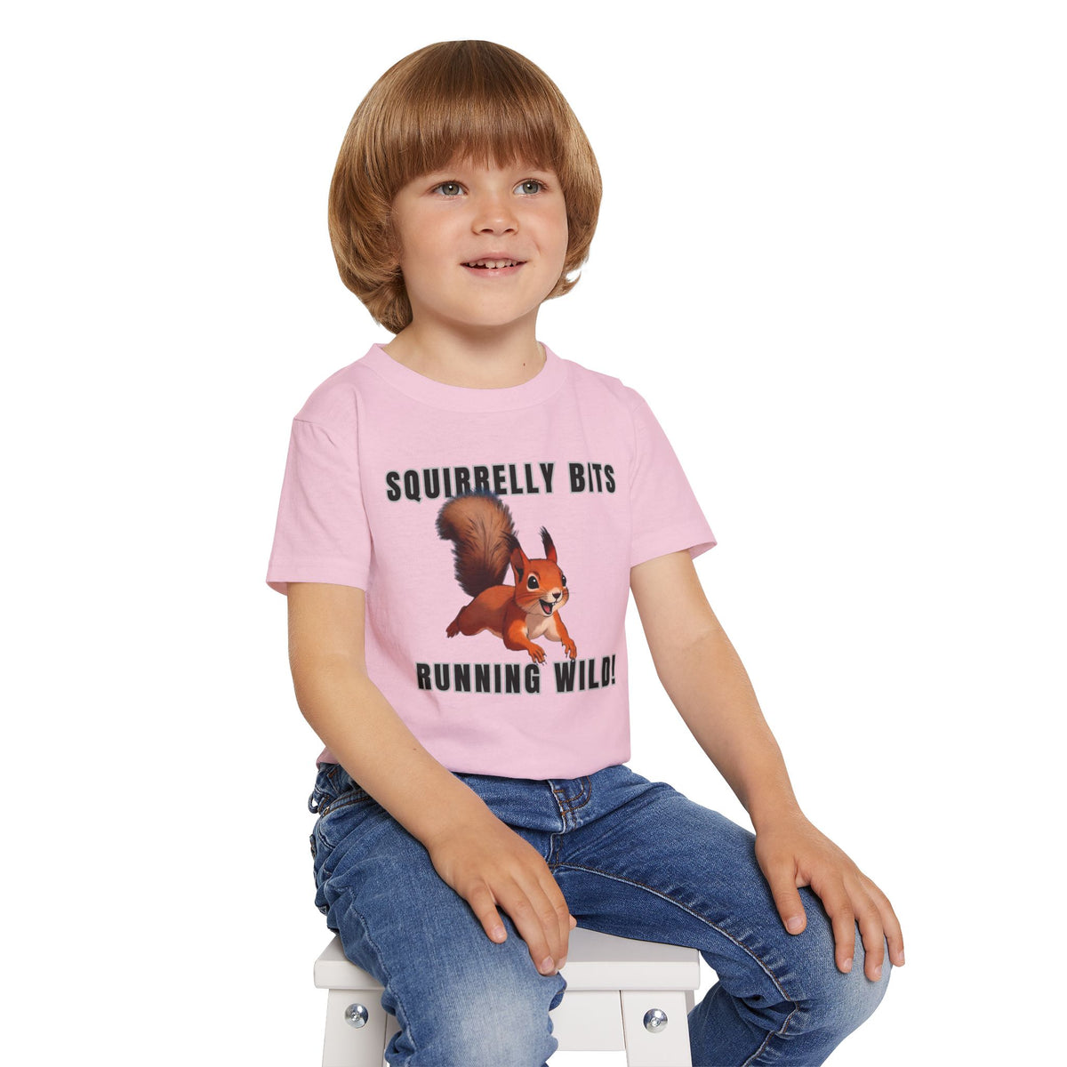 Squirrel Cartoon Running Wild toddler t-shirt