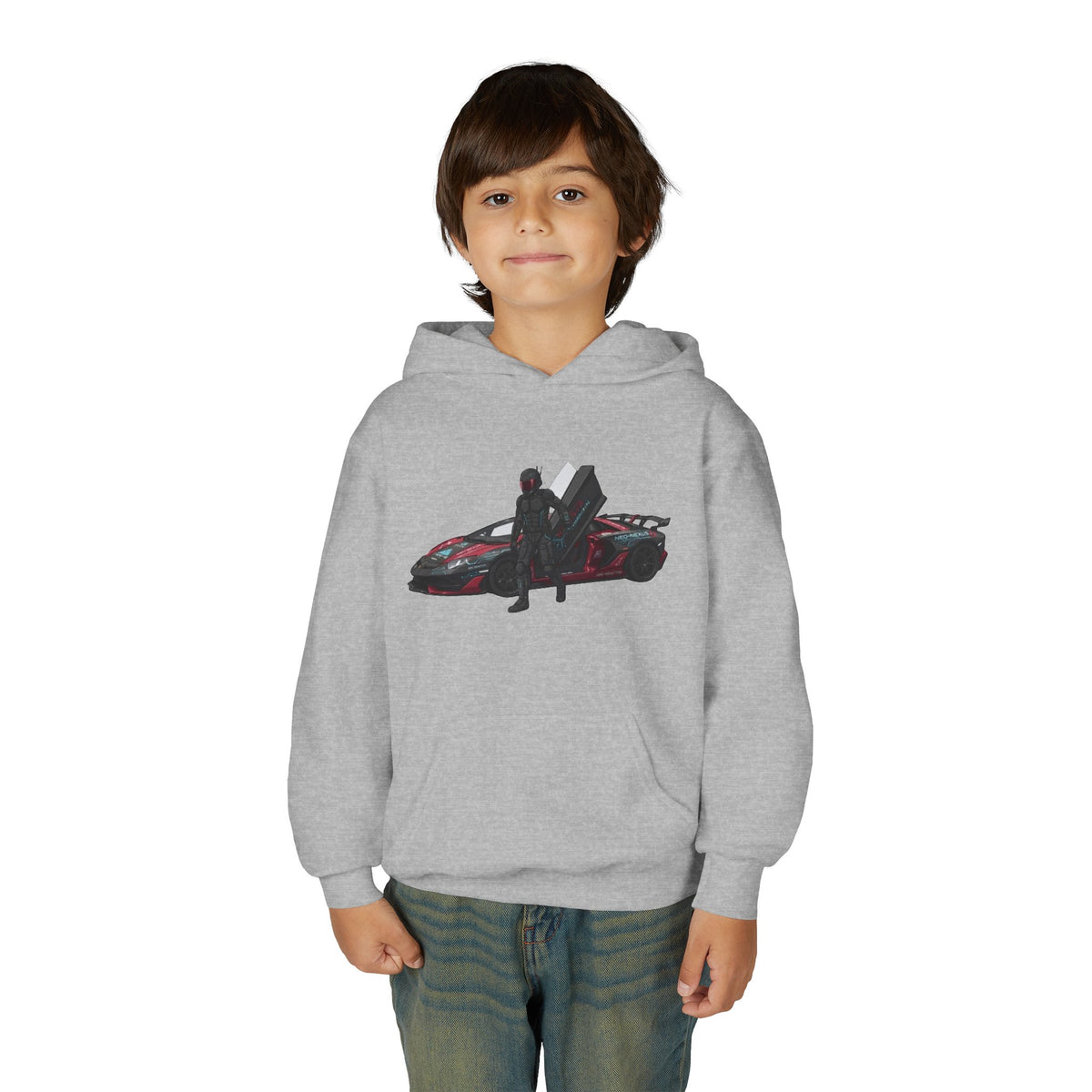 Kids Villain Hoodie, Void Rift Solo Car Kids Sweatshirt, Youth Nemesis Driver Retro Anime Graphic Pullover