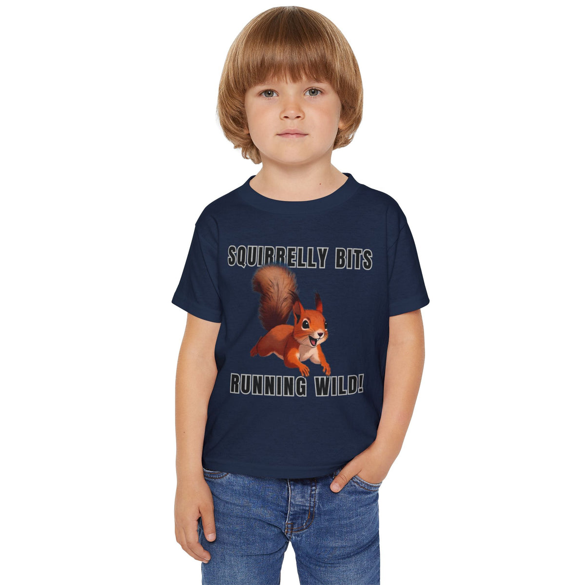 Squirrel Cartoon Running Wild toddler t-shirt