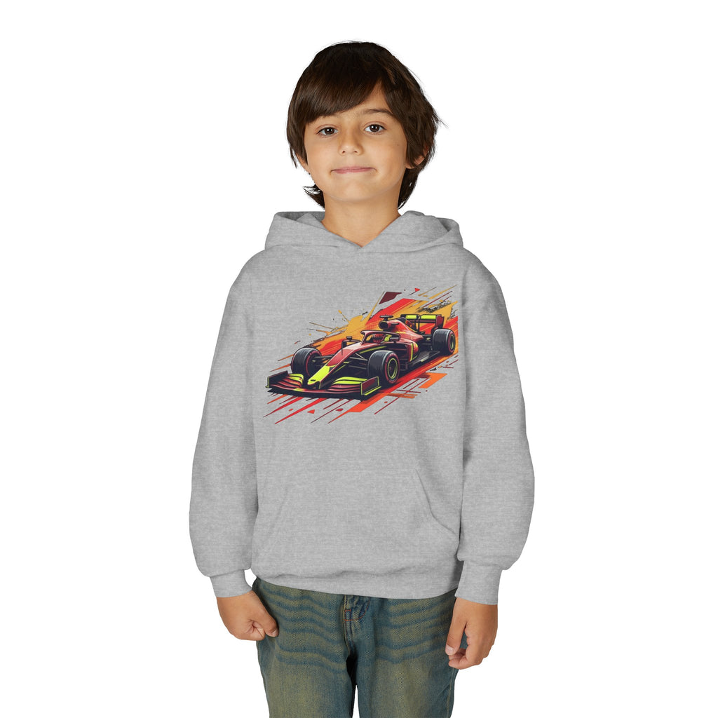 Open Wheel Hoodie, Modern Formula Kids Sweatshirt, Youth Aero Slipstream Racing Graphic Pullover