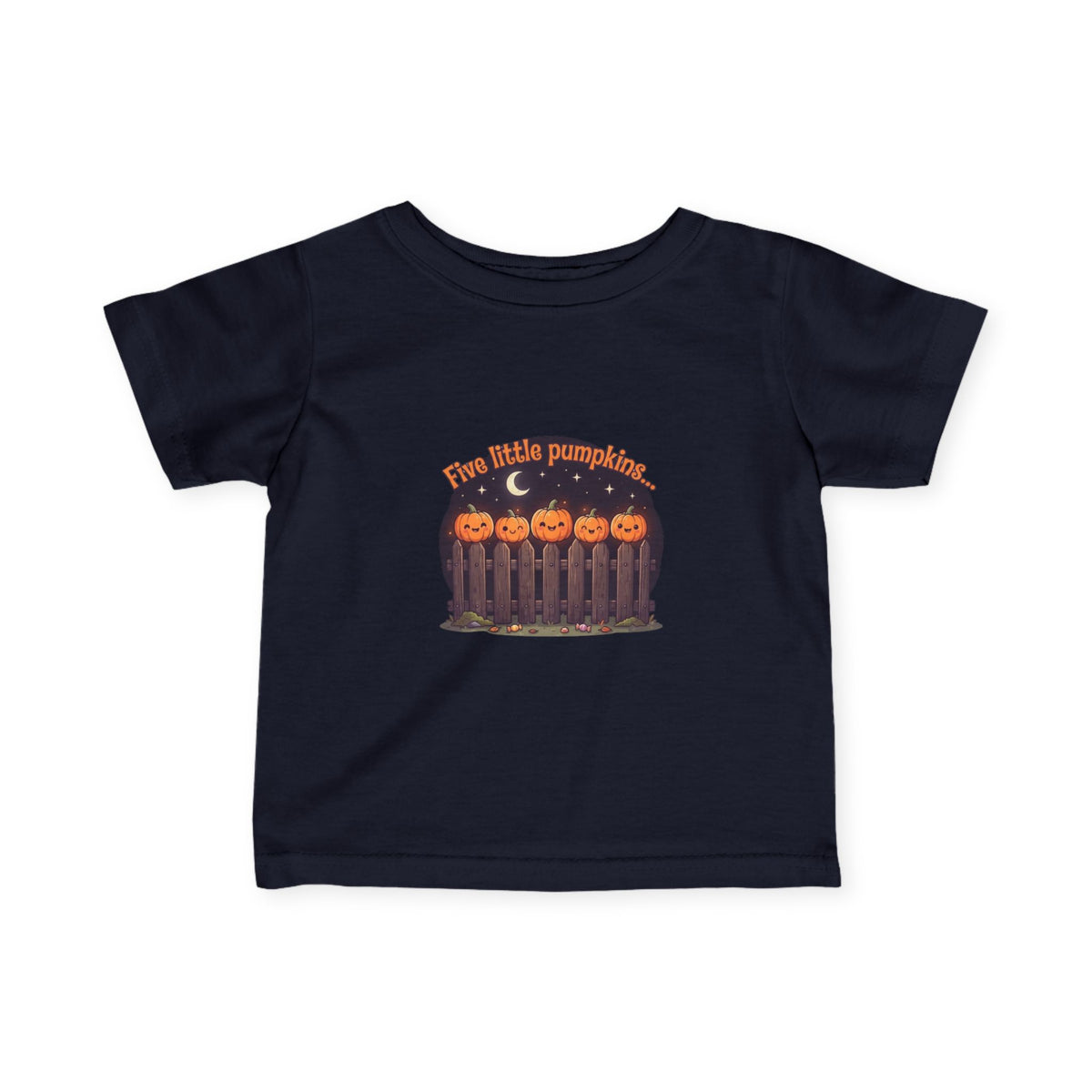 Five Little Pumpkins Infant Tee | Picket Fence Storybook Halloween Baby Shirt