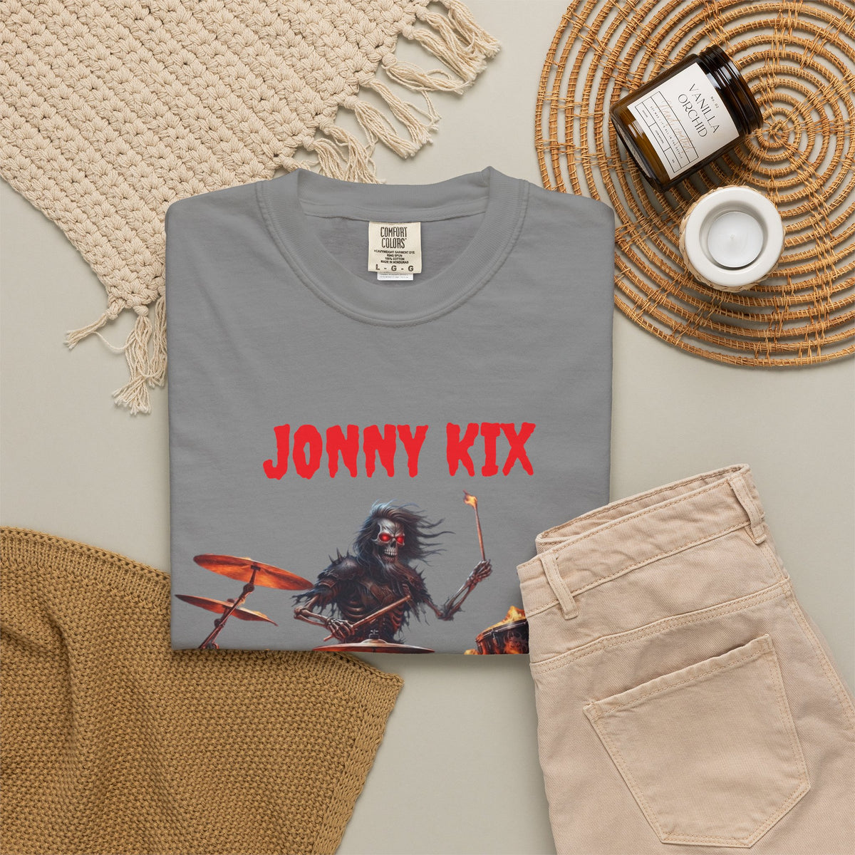 Infernal Rite  "Jonny Kix" Drummer Rock Band Tee