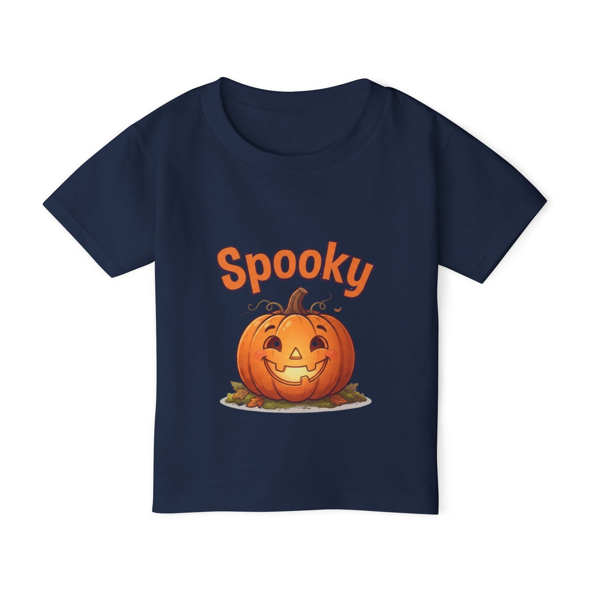 Halloween Pumpkin Toddler Tee | Bubbly Text Kids Spooky Shirt