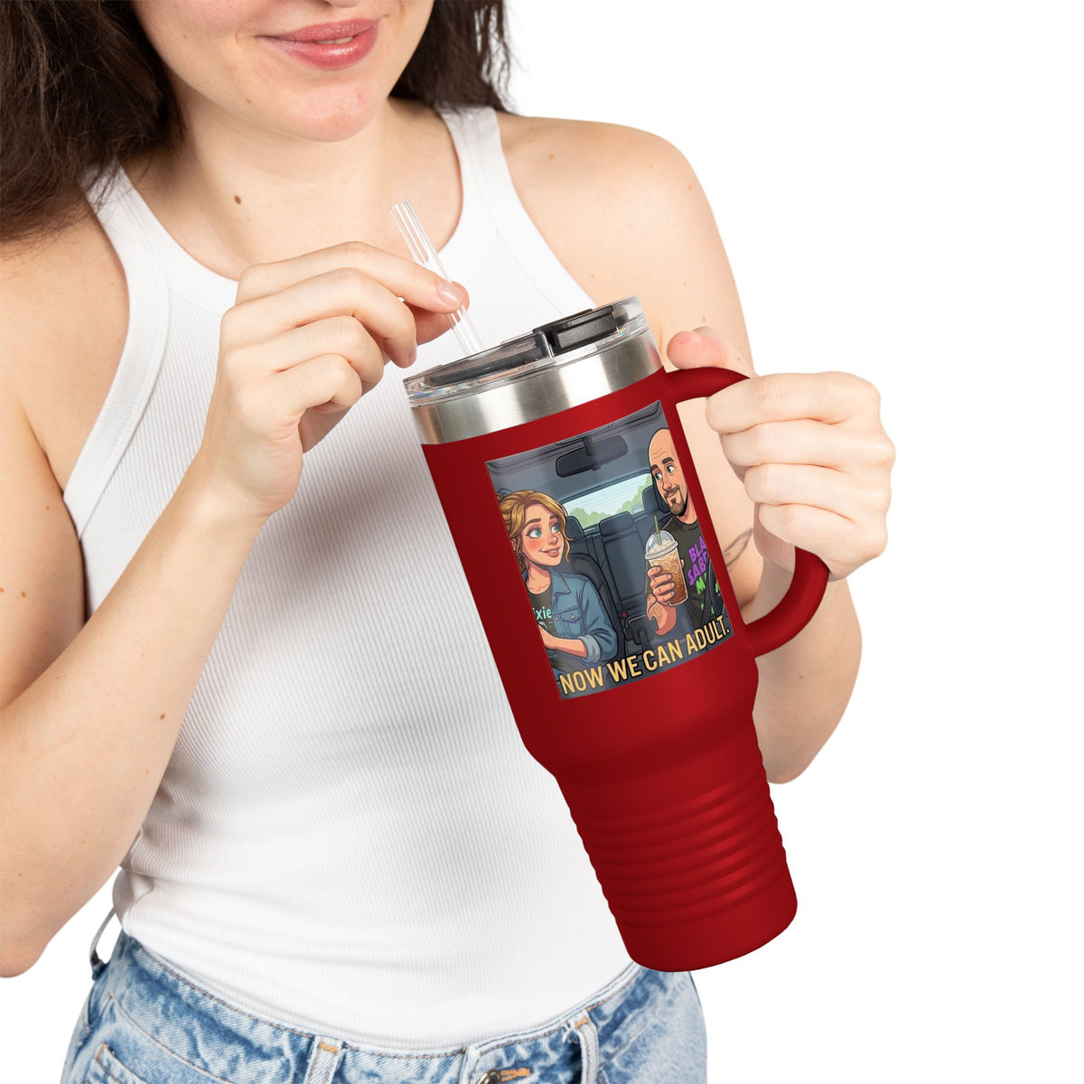 Now We Can Adult travel mug | 40oz insulated tumbler