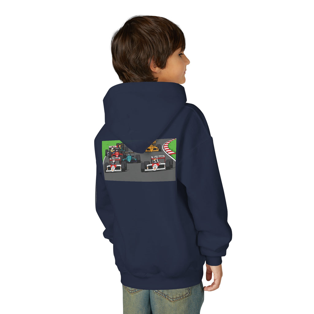 Grid Pack Hoodie, Turbo Era Sweatshirt, Vintage Grand Prix Back Graphic Unisex Pullover