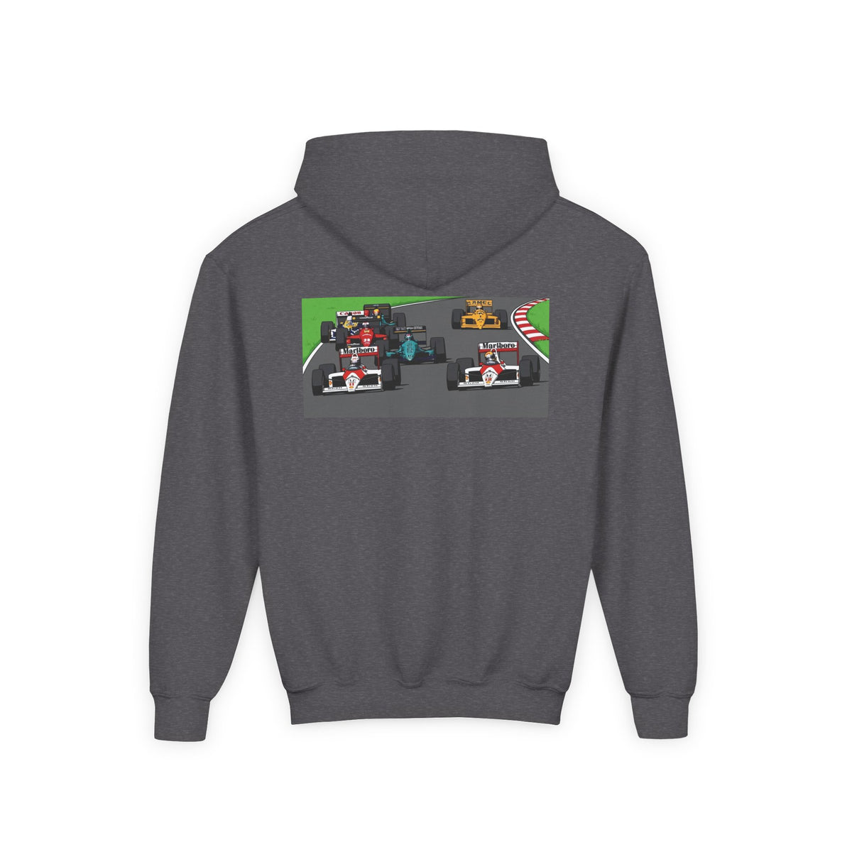 Grid Pack Hoodie, Turbo Era Sweatshirt, Vintage Grand Prix Back Graphic Unisex Pullover
