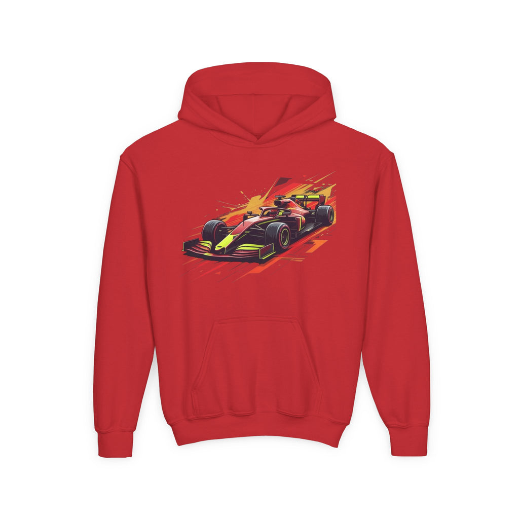 Open Wheel Hoodie, Modern Formula Kids Sweatshirt, Youth Aero Slipstream Racing Graphic Pullover