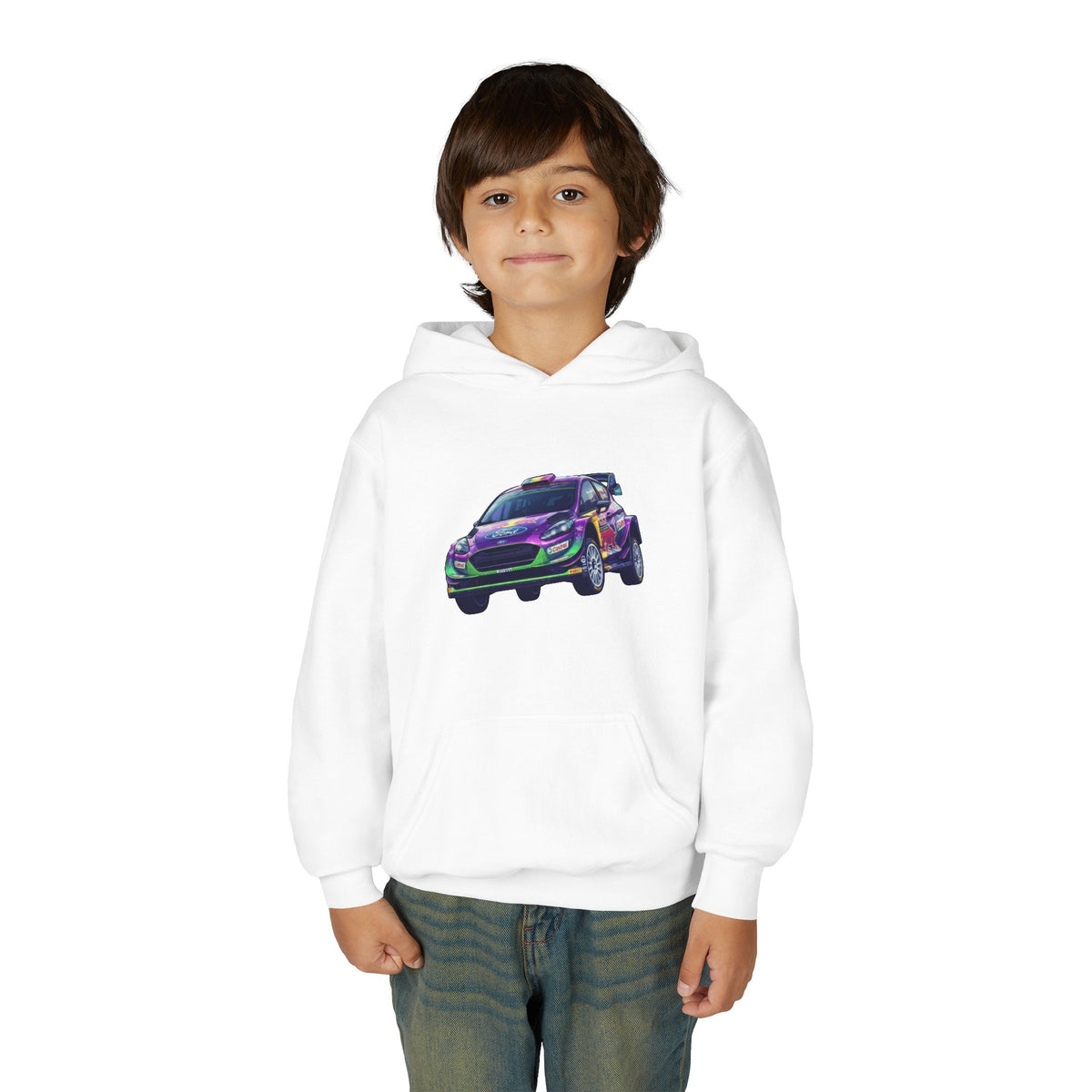 Airborne Stage Hoodie, Dirt Racing Kids Sweatshirt, Youth Apex Jump Graphic Pullover
