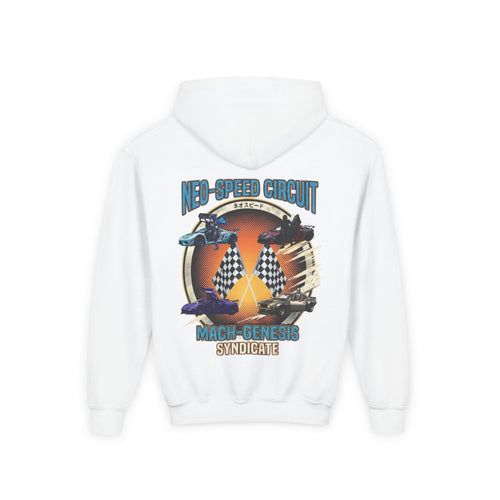 Blue Hair Heroine Hoodie, Mach Genesis Car Sweatshirt, Solo Driver Retro Anime Graphic Unisex Pullover