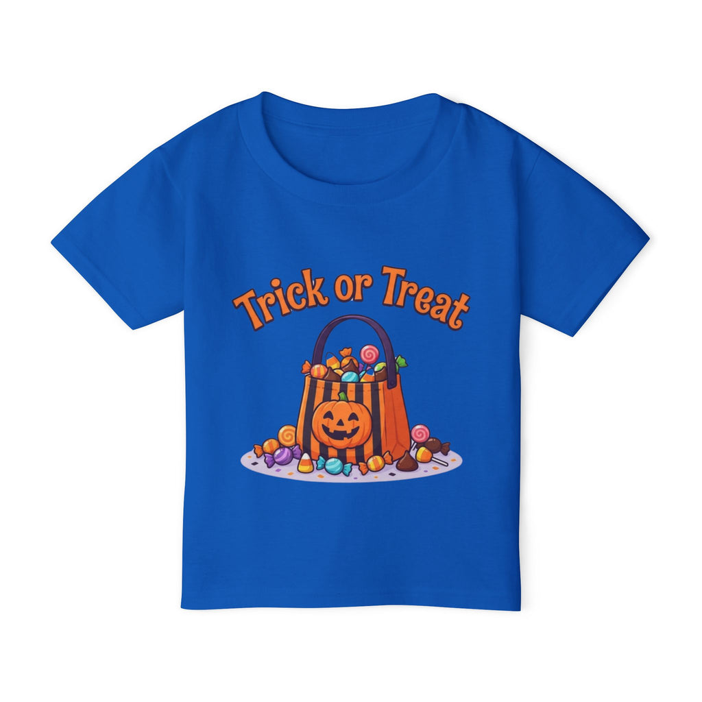 Candy Bucket Halloween Toddler Tee | Retro Trick-or-Treat Kids Shirt
