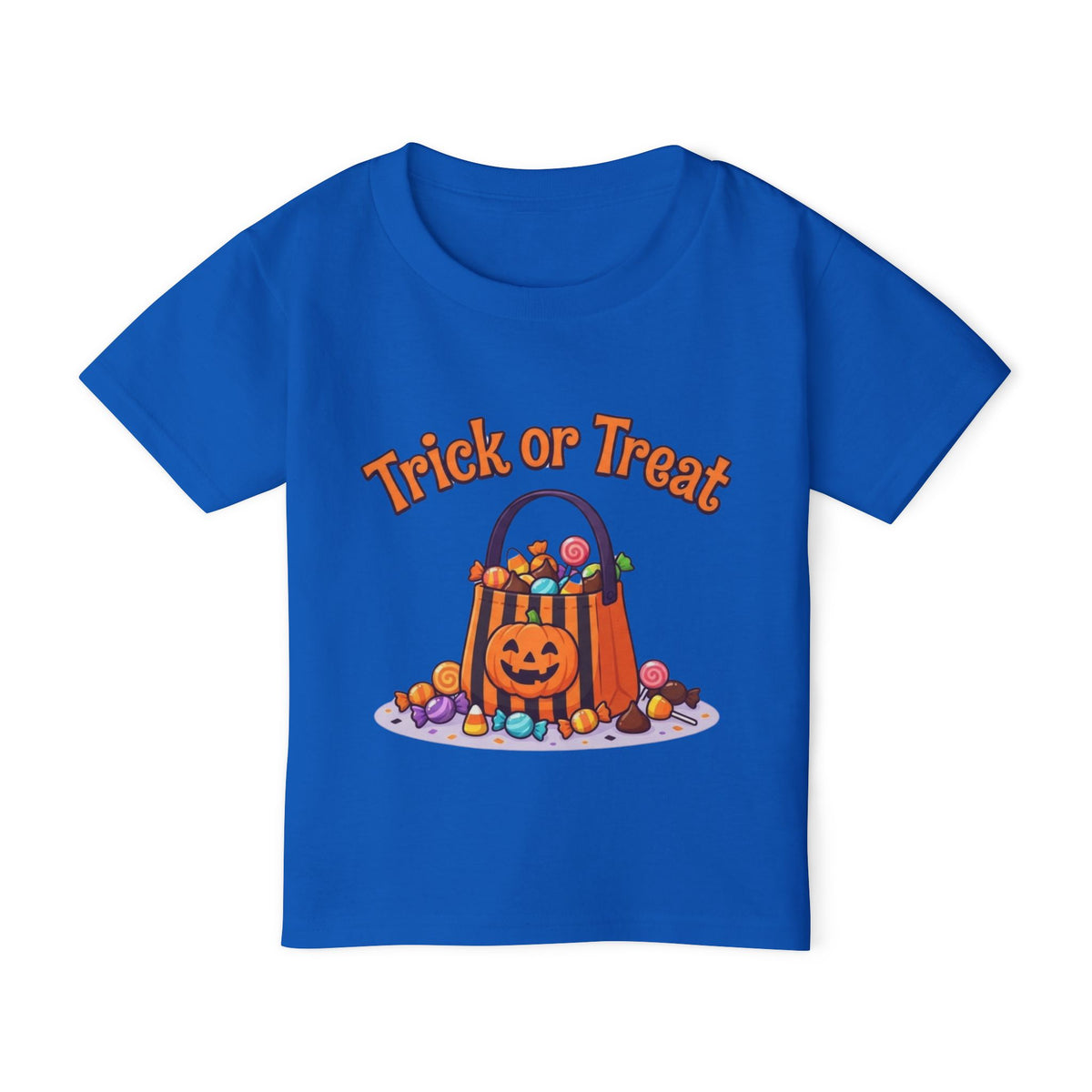 Candy Bucket Halloween Toddler Tee | Retro Trick-or-Treat Kids Shirt
