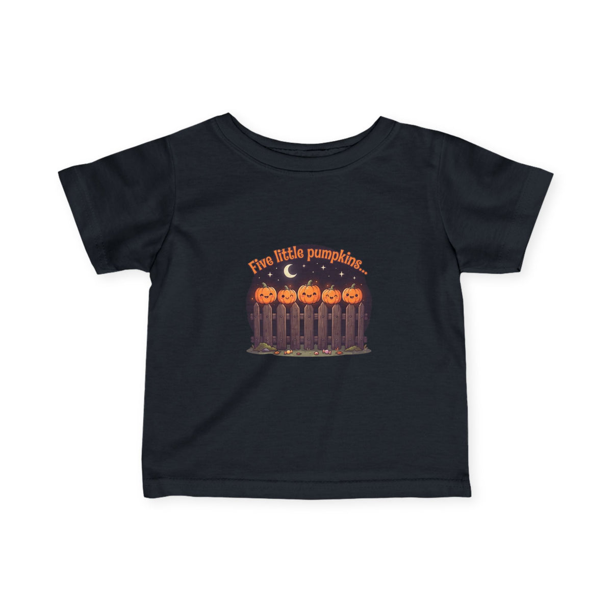 Five Little Pumpkins Infant Tee | Picket Fence Storybook Halloween Baby Shirt