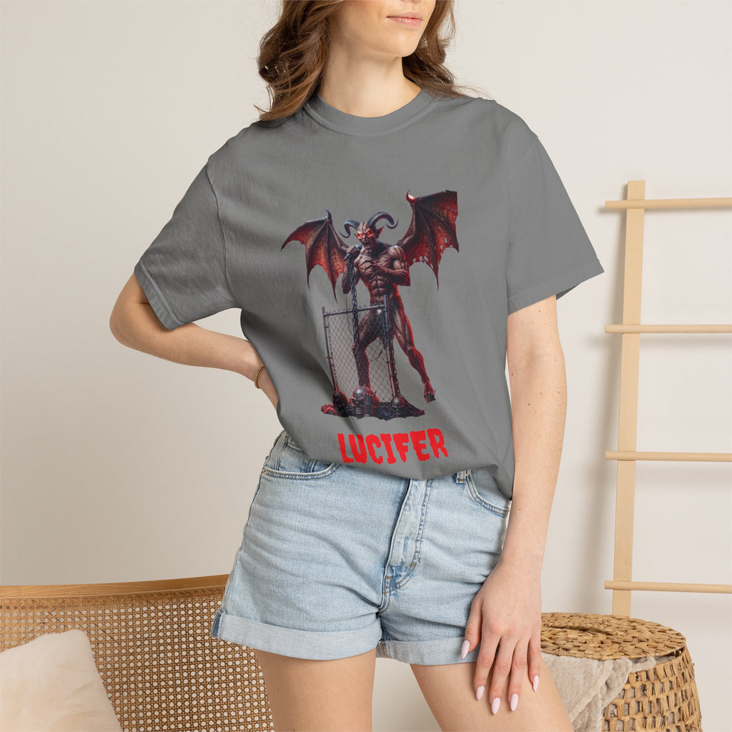 Infernal Rite "LUCIFER" Heavyweight Streetwear Metal Frontman Tee