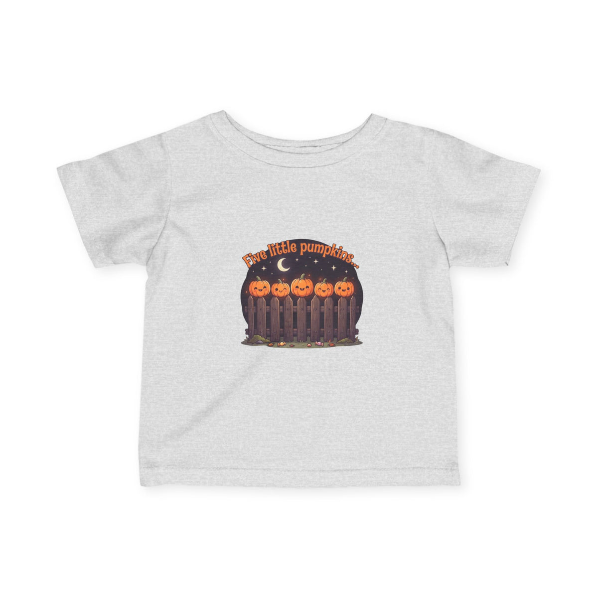 Five Little Pumpkins Infant Tee | Picket Fence Storybook Halloween Baby Shirt