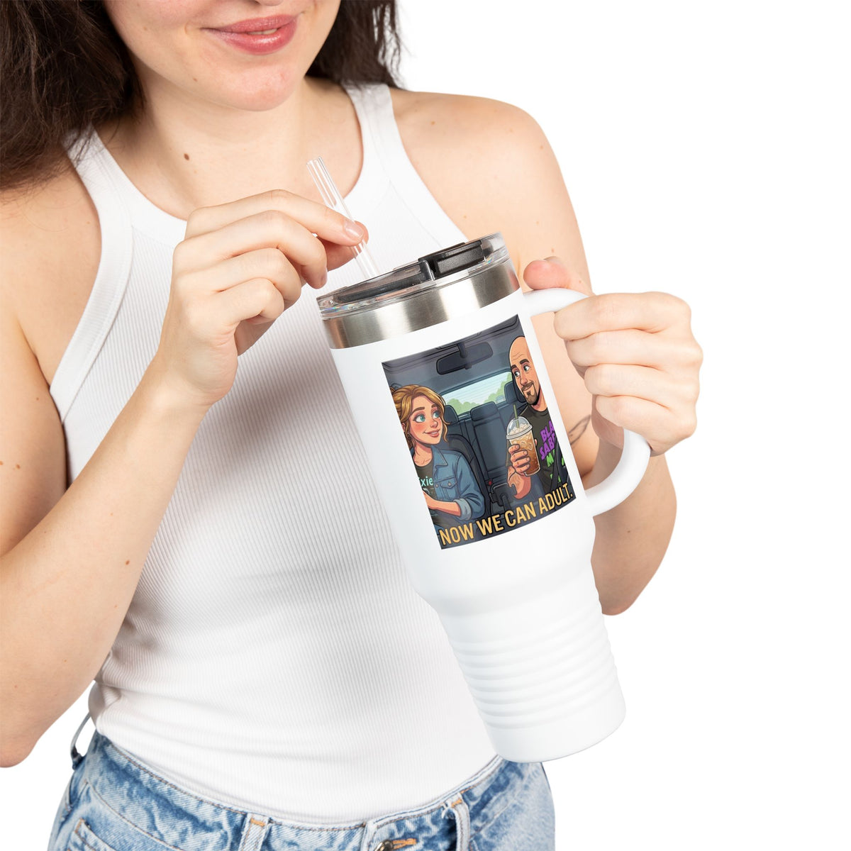 Now We Can Adult travel mug | 40oz insulated tumbler