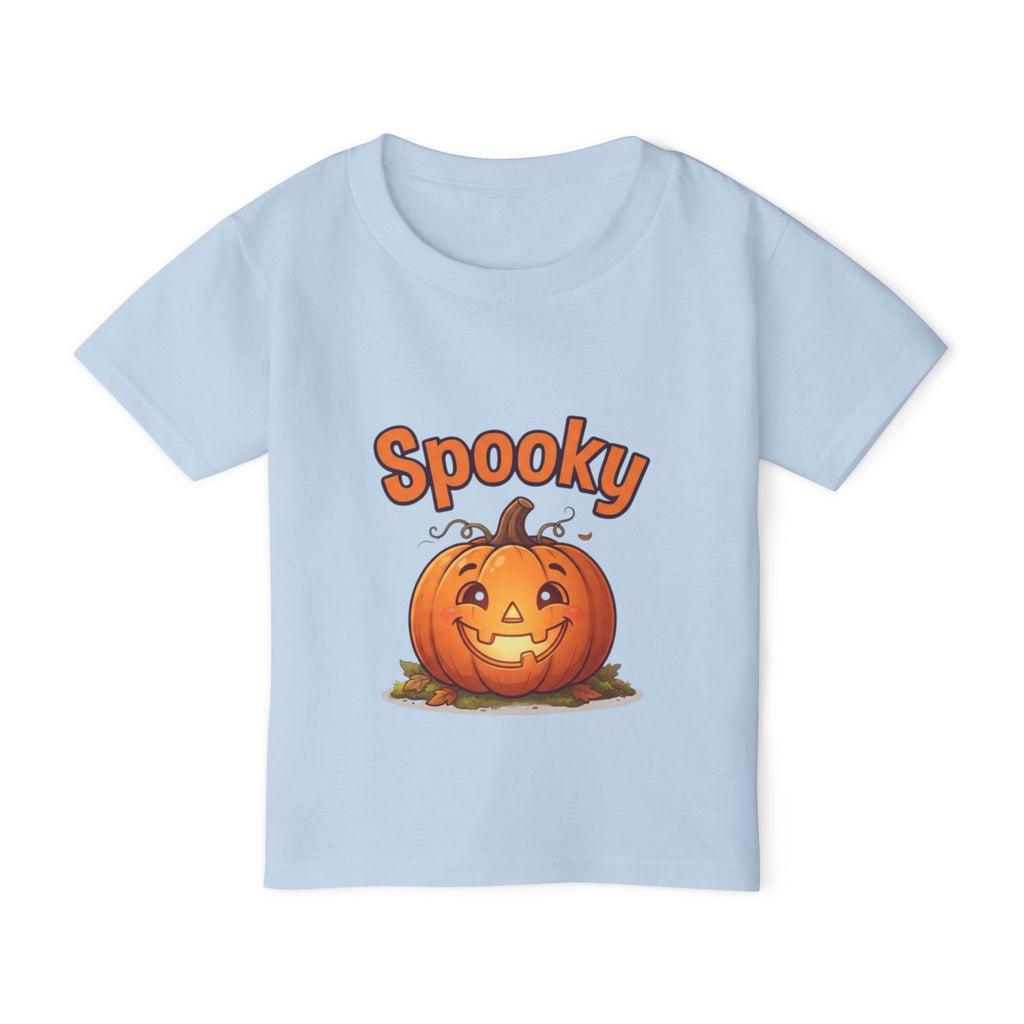 Halloween Pumpkin Toddler Tee | Bubbly Text Kids Spooky Shirt