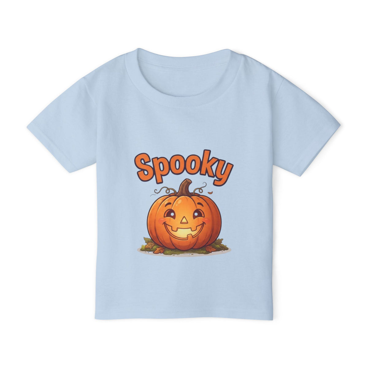 Halloween Pumpkin Toddler Tee | Bubbly Text Kids Spooky Shirt