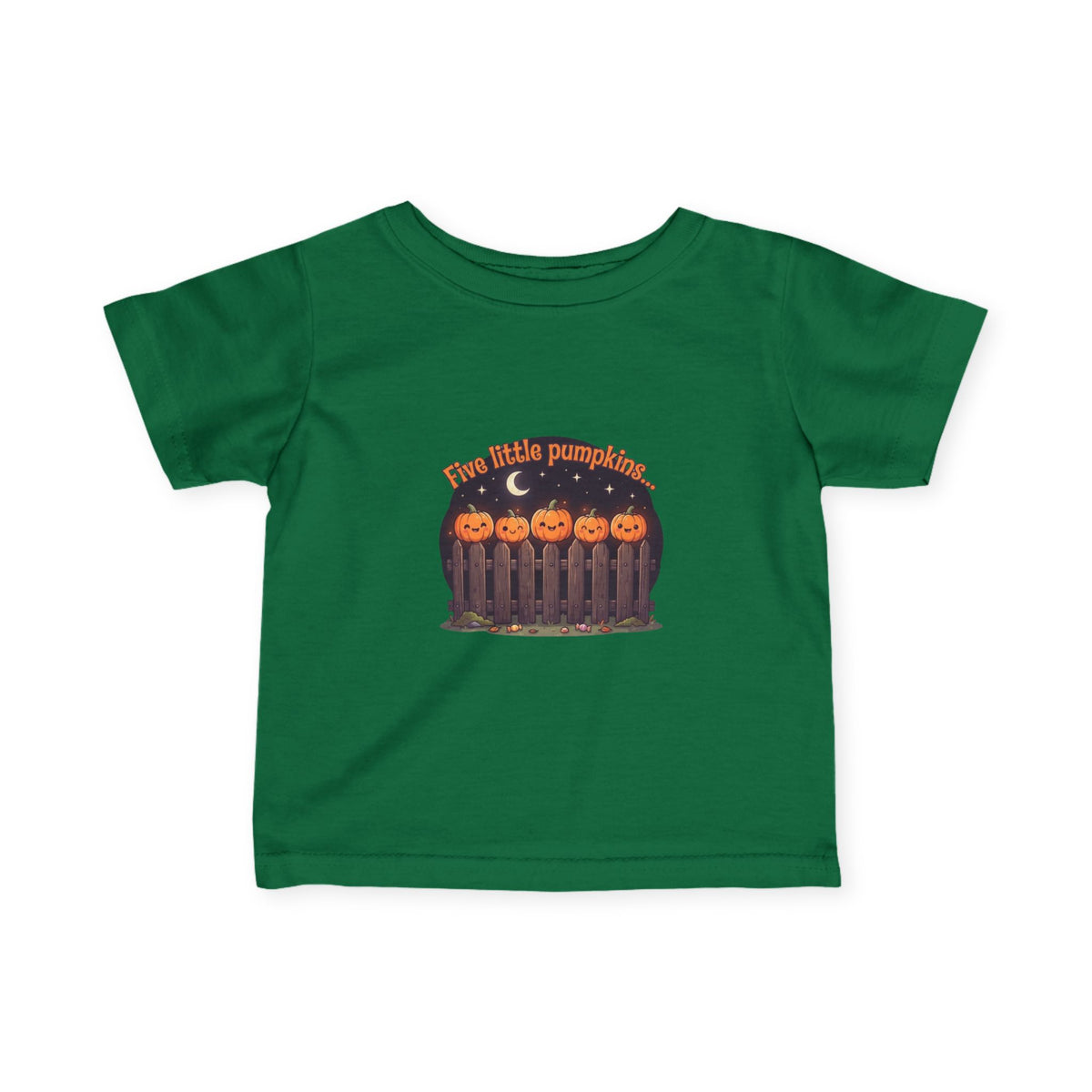 Five Little Pumpkins Infant Tee | Picket Fence Storybook Halloween Baby Shirt