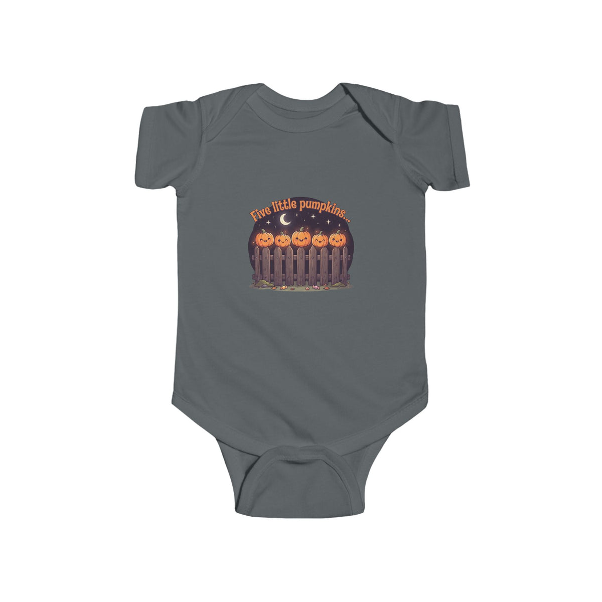 Five Little Pumpkins Baby Bodysuit | Nursery Rhyme Halloween Infant Onesie