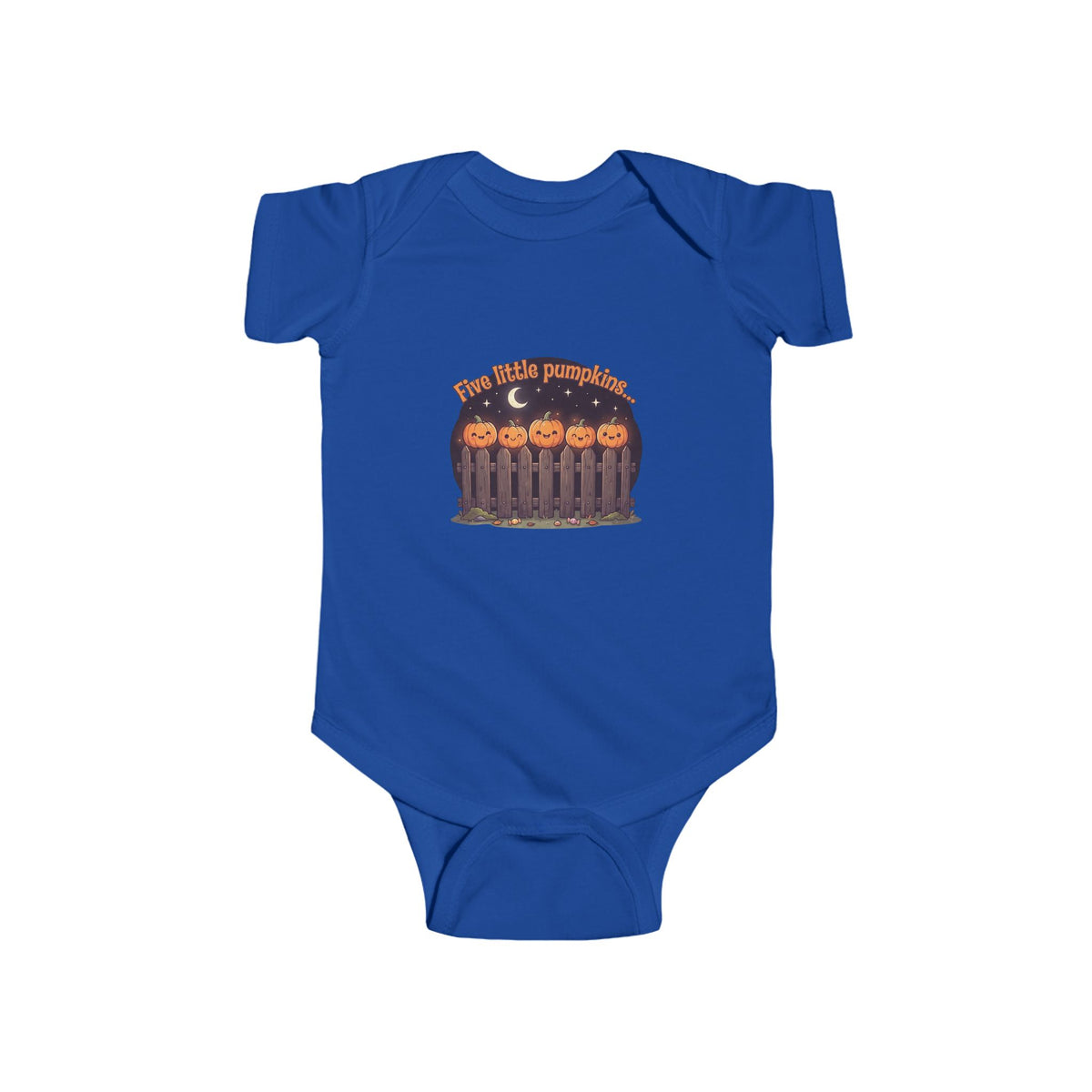Five Little Pumpkins Baby Bodysuit | Nursery Rhyme Halloween Infant Onesie
