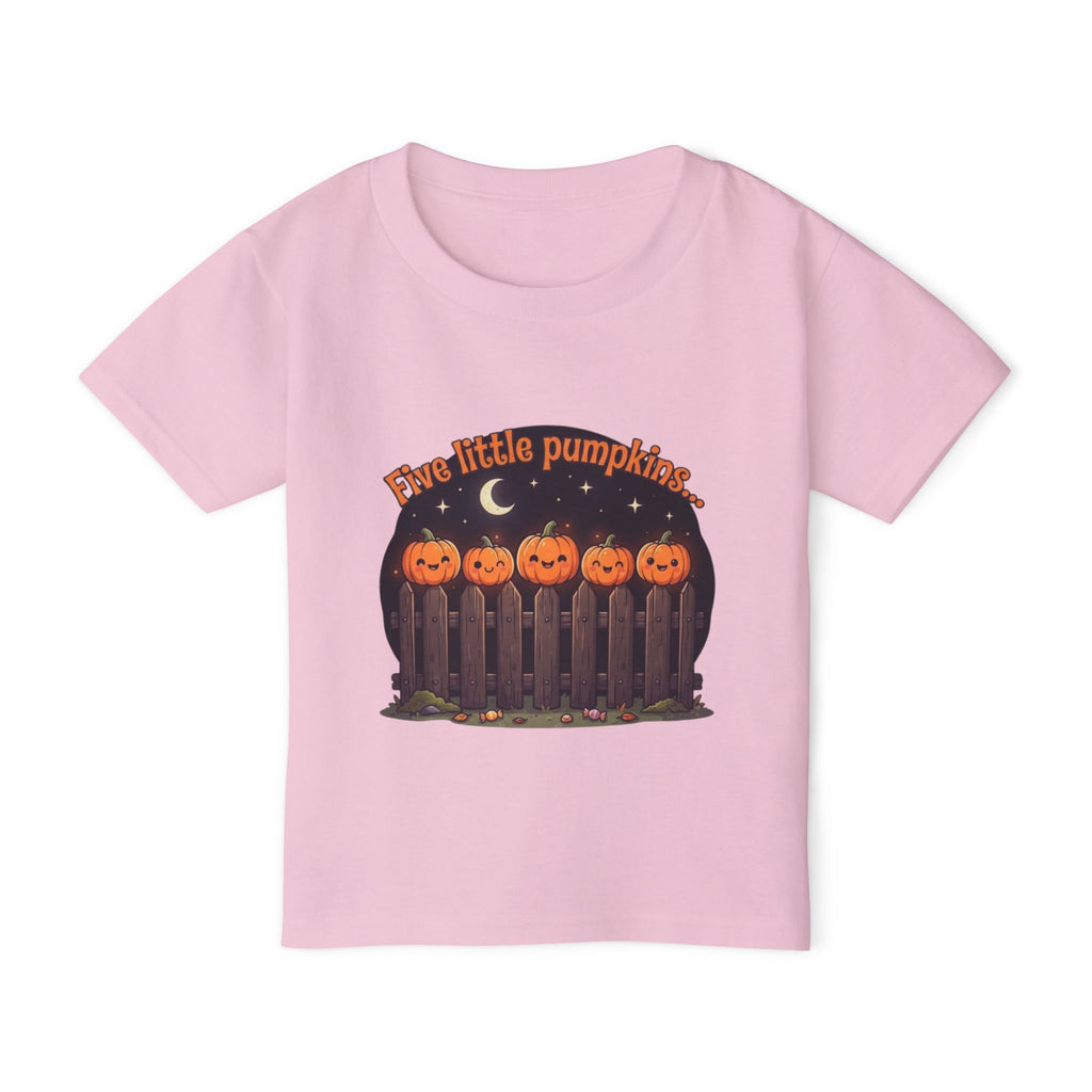 Five Little Pumpkins Toddler Tee | Nursery Rhyme Halloween Kids Shirt