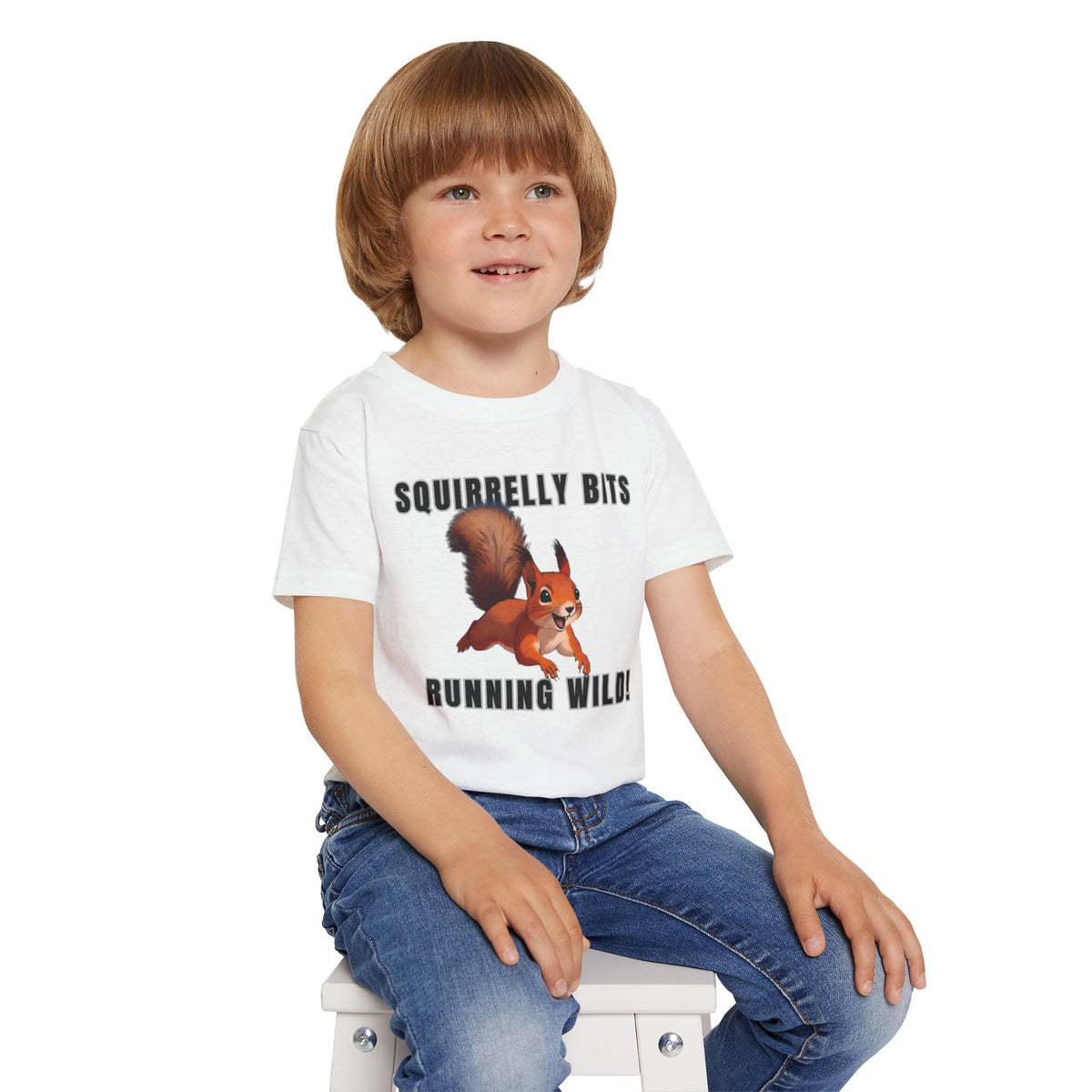 Squirrel Cartoon Running Wild toddler t-shirt