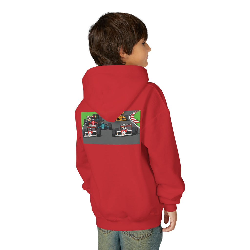 Grid Pack Hoodie, Turbo Era Sweatshirt, Vintage Grand Prix Back Graphic Unisex Pullover