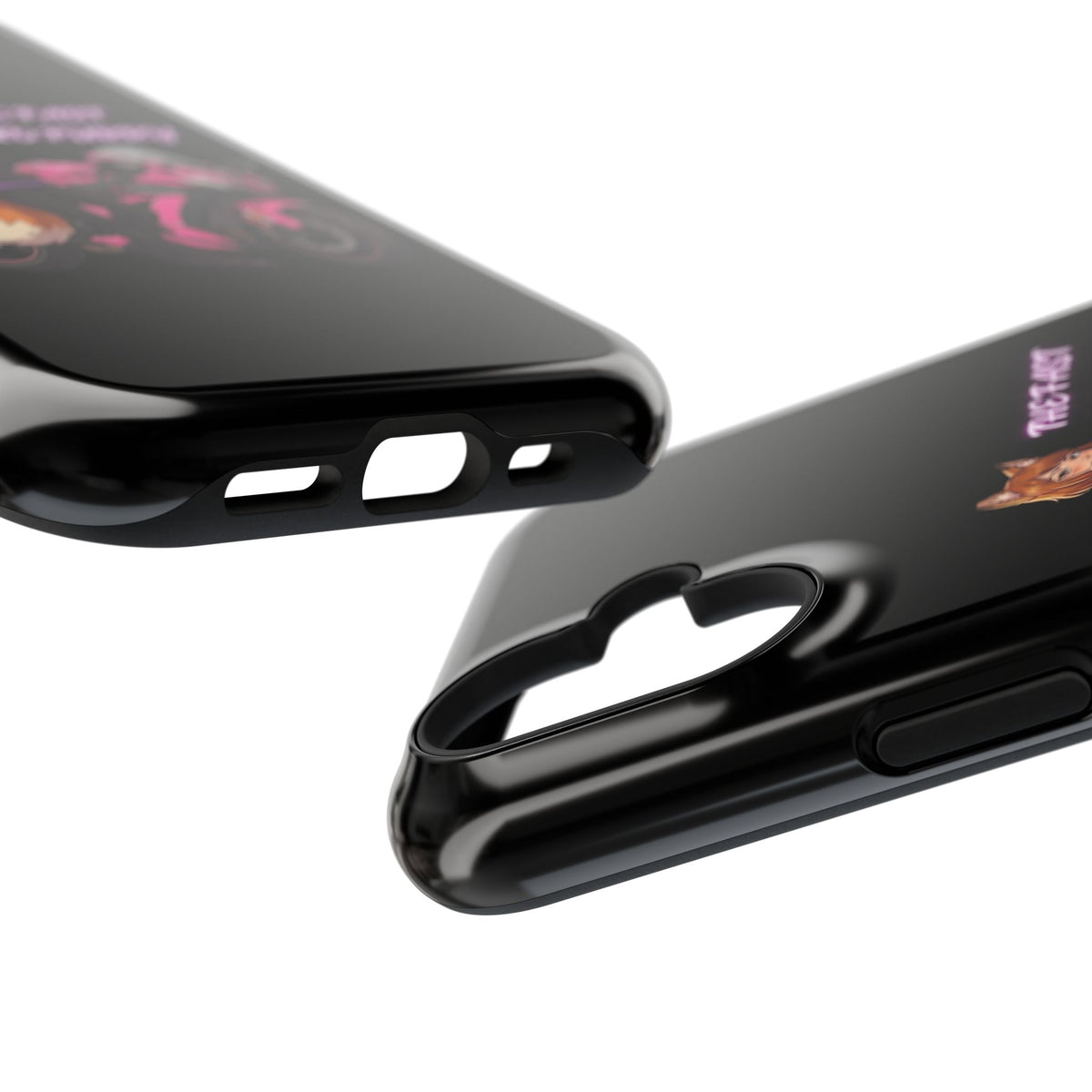 Fox Rider on Pink Sportbike Phone Case | Impact-Resistant Case