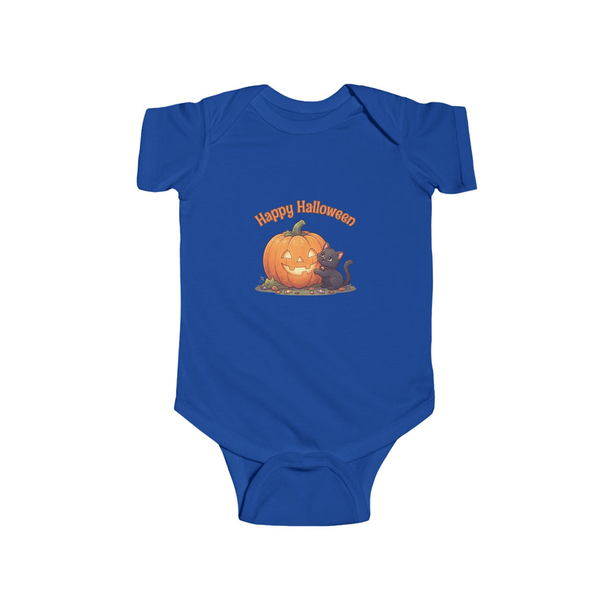 Black Cat Halloween Baby Bodysuit | Feline Companion Infant Onesie