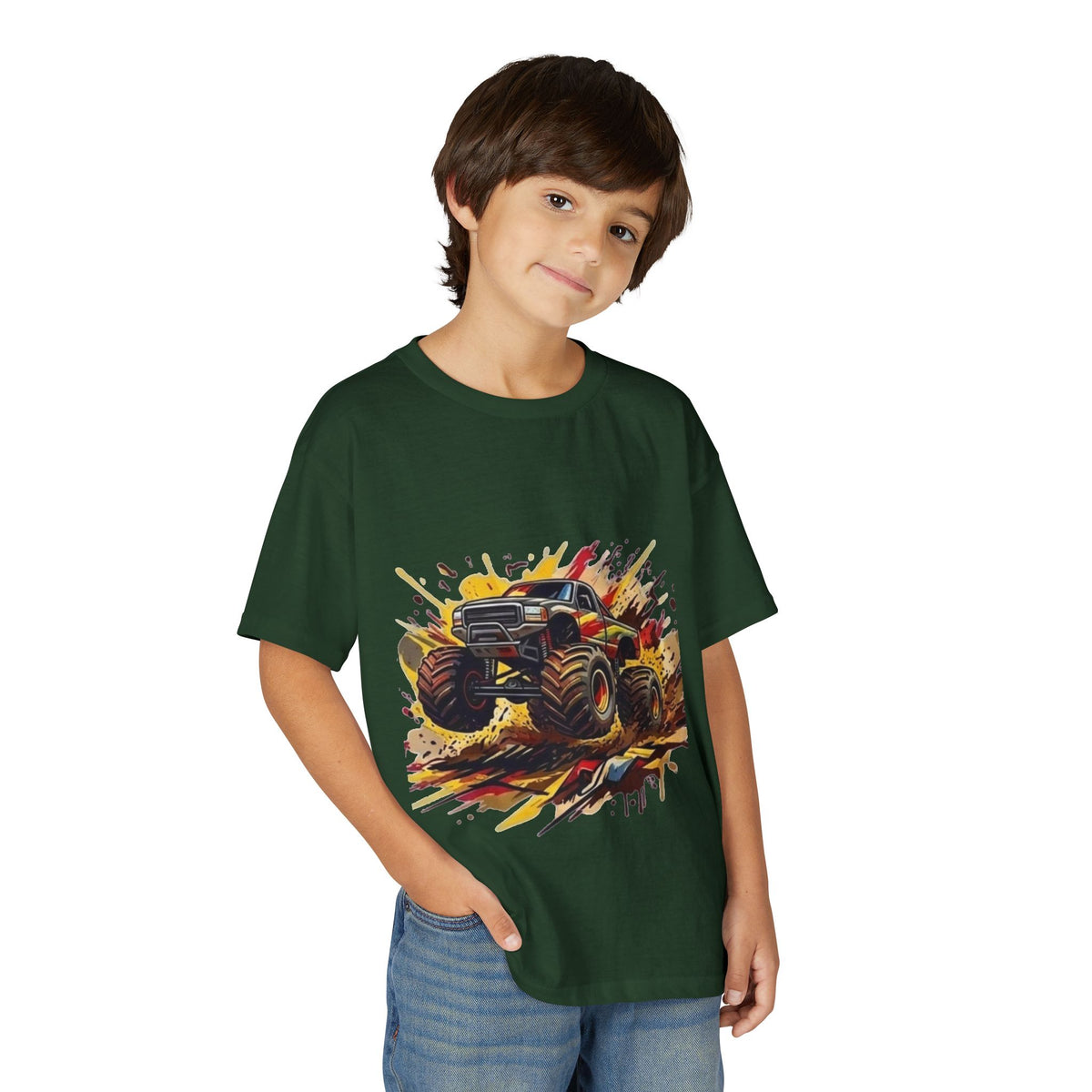 Copy of Monster Truck Illustration Youth T-Shirt | Mud Splash Racing