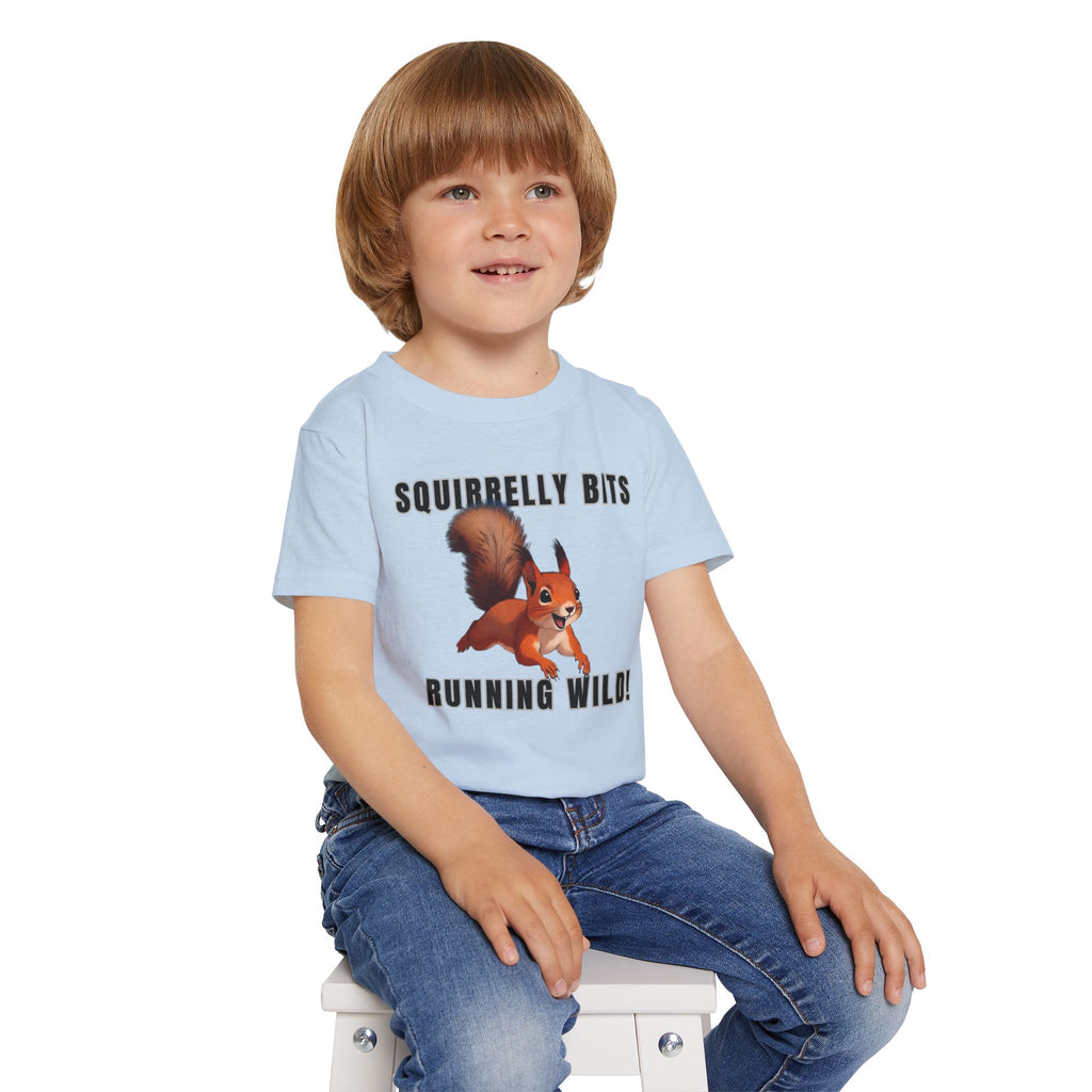 Squirrel Cartoon Running Wild toddler t-shirt