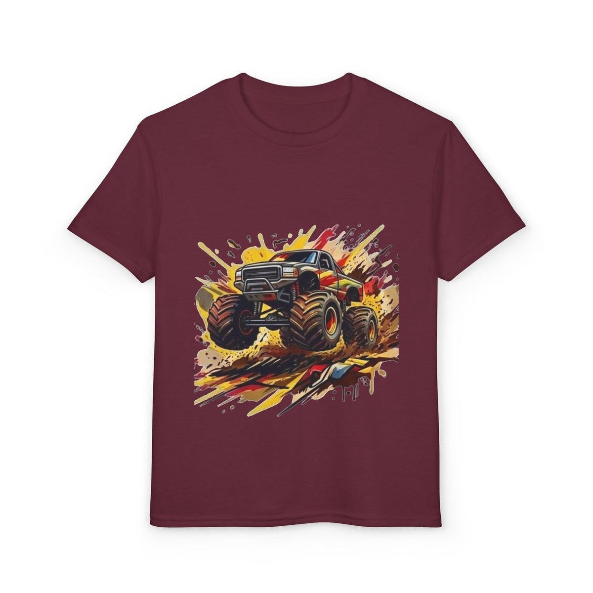 Monster Truck Youth Shirt, Kids Graphic Tee, Monster Truck Birthday Gift, Cool Truck T-Shirt for Boys and Girls