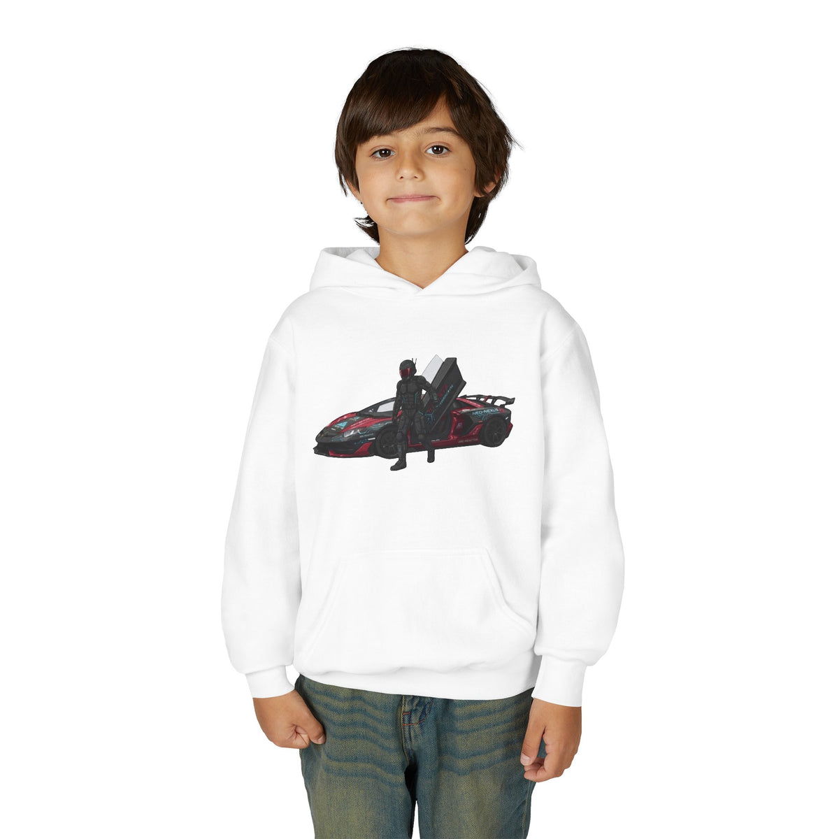 Kids Villain Hoodie, Void Rift Solo Car Kids Sweatshirt, Youth Nemesis Driver Retro Anime Graphic Pullover
