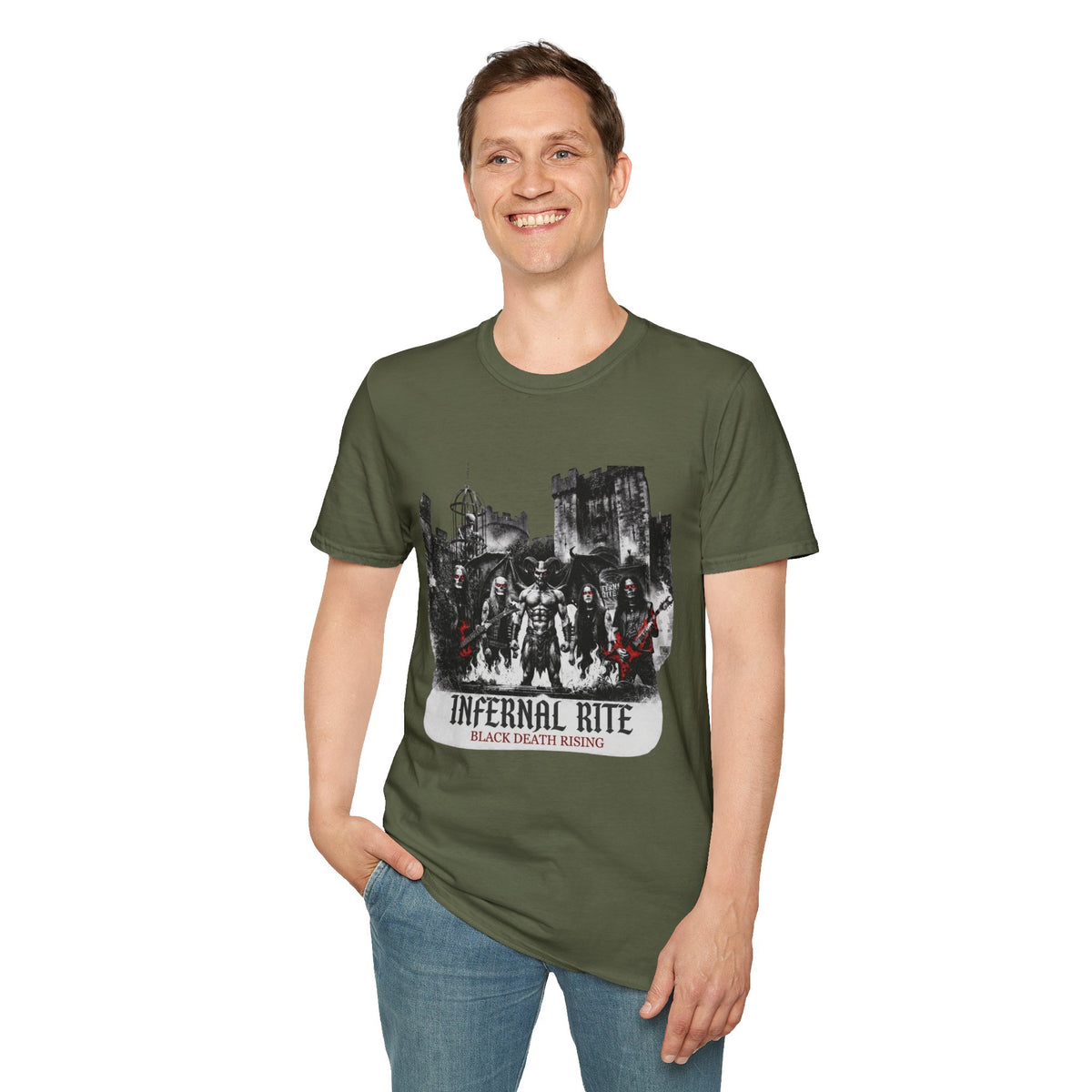 Infernal Rite "Black Death Rising" 2-Sided Premium Graphic Tee