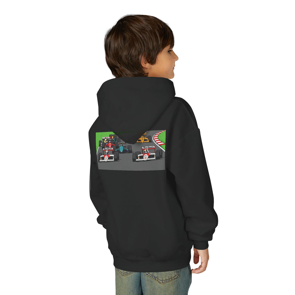 Grid Pack Hoodie, Turbo Era Sweatshirt, Vintage Grand Prix Back Graphic Unisex Pullover