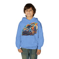 Rally Race Car Youth Hoodie | Jumping Rally Car Graphic, Motorsports Sweatshirt
