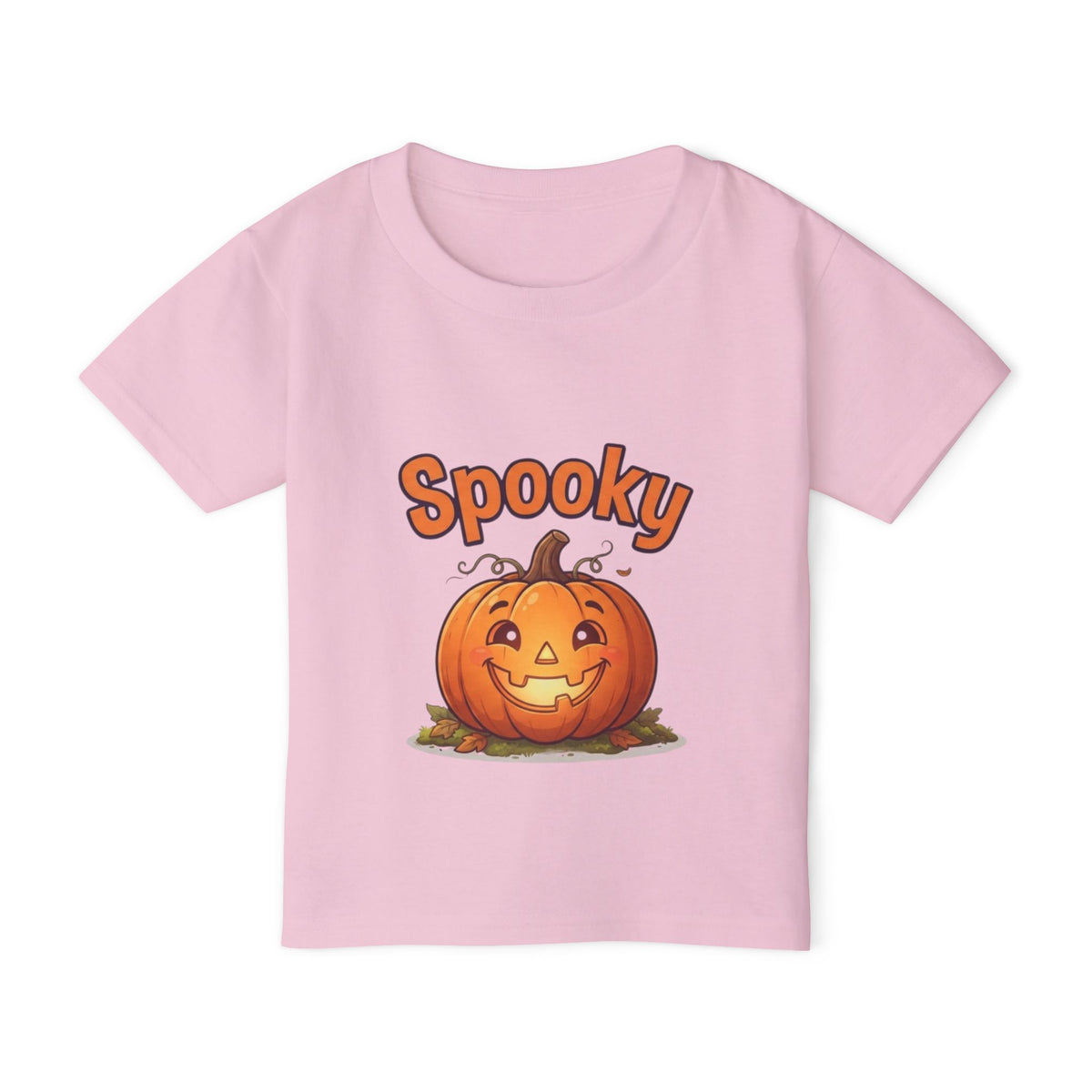 Halloween Pumpkin Toddler Tee | Bubbly Text Kids Spooky Shirt