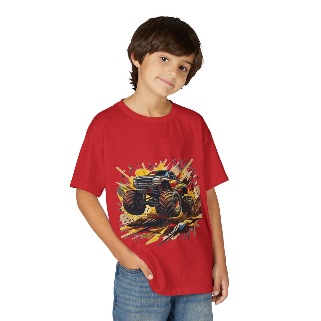 Monster Truck Youth Shirt, Kids Graphic Tee, Monster Truck Birthday Gift, Cool Truck T-Shirt for Boys and Girls