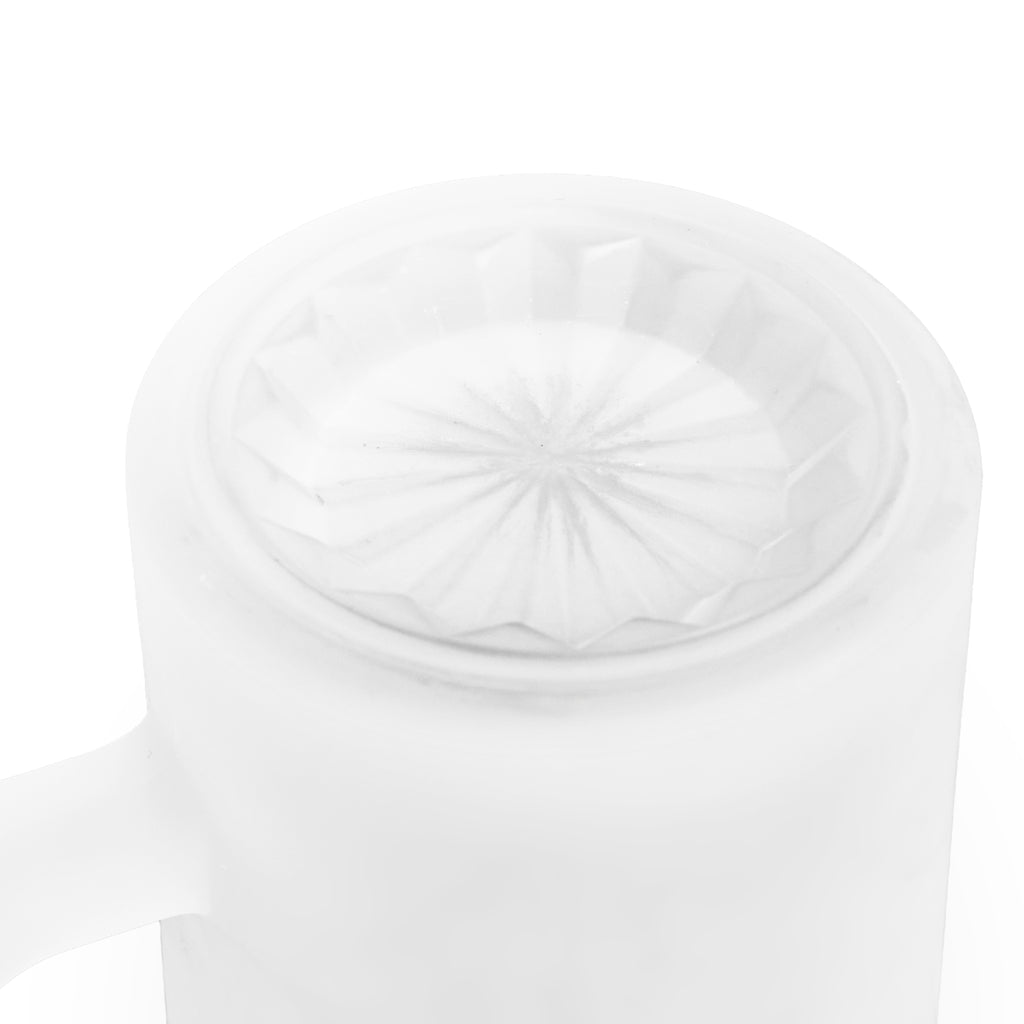 Frosted Glass Tankard, Spectral Cavalry Beer Mug, 16oz Dark Fantasy Tabletop RPG Gaming Tavern Drinkware
