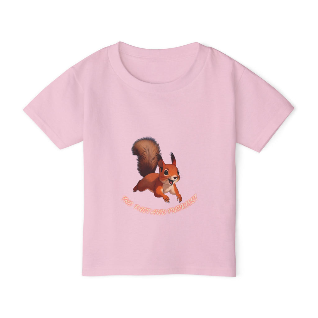 Cartoon Red Squirrel Toddler T-shirt | Cute Woodland Animal Tee