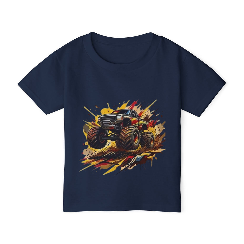 Monster Truck Smash Toddler T-shirt | Mud Splash Racing Tee