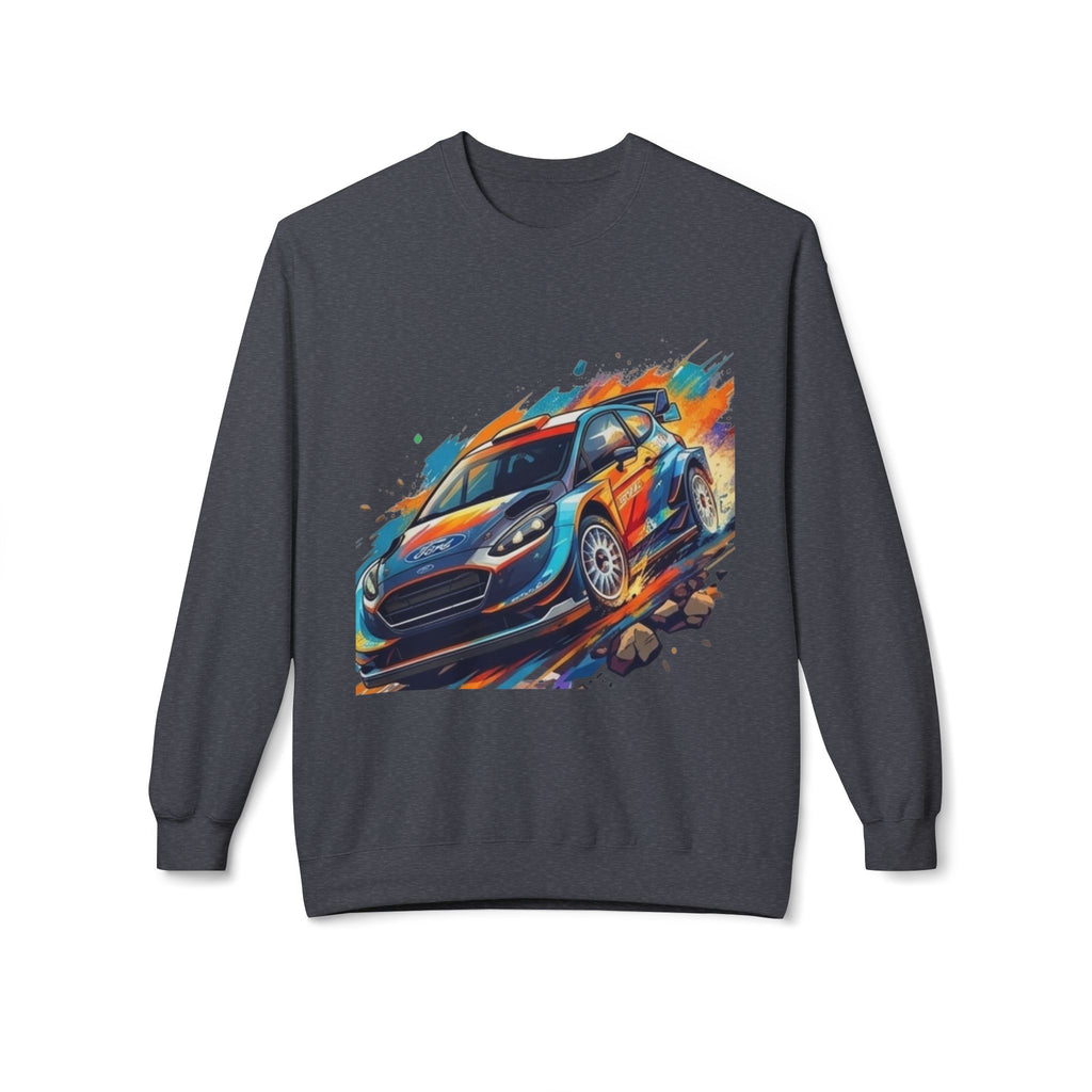 Rally Car Illustration Sweatshirt | Racing Graphic Crewneck
