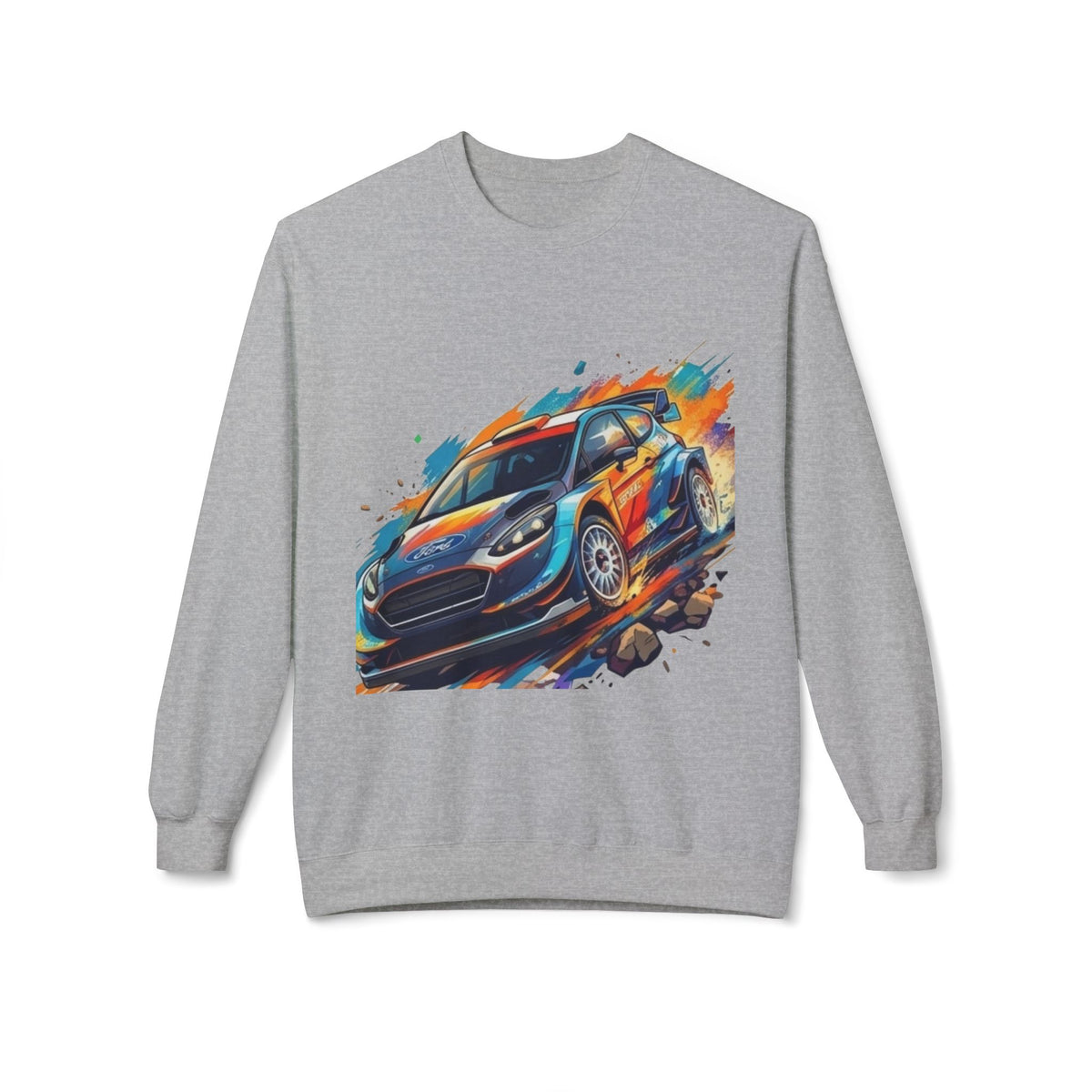 Rally Car Illustration Sweatshirt | Racing Graphic Crewneck