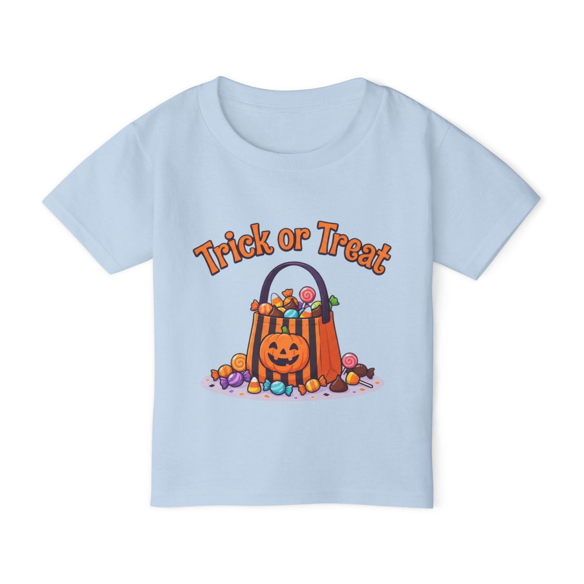 Candy Bucket Halloween Toddler Tee | Retro Trick-or-Treat Kids Shirt