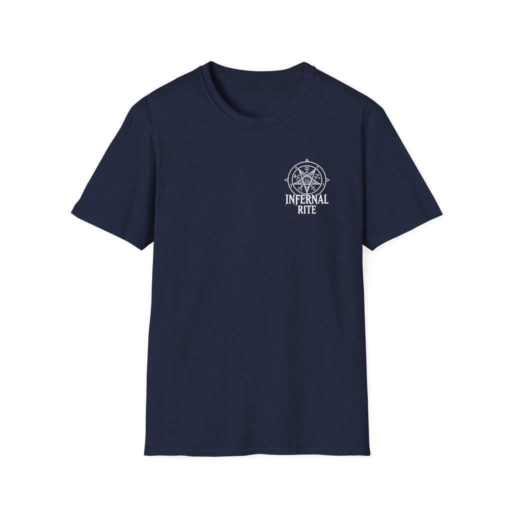 Infernal Rite Tee, Vanguard of Damned Shirt, Dark Fantasy Heavy Metal Band Merchandise Graphic Tee