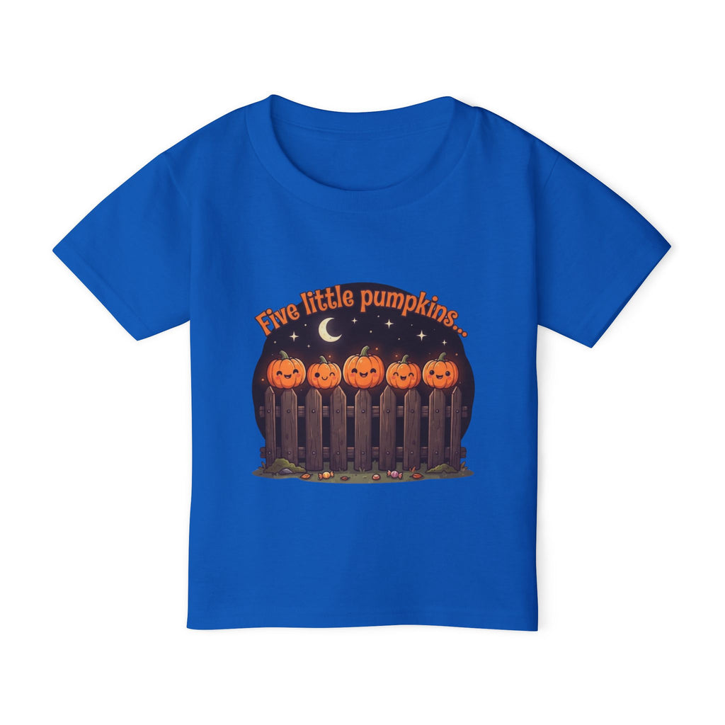 Five Little Pumpkins Toddler Tee | Nursery Rhyme Halloween Kids Shirt