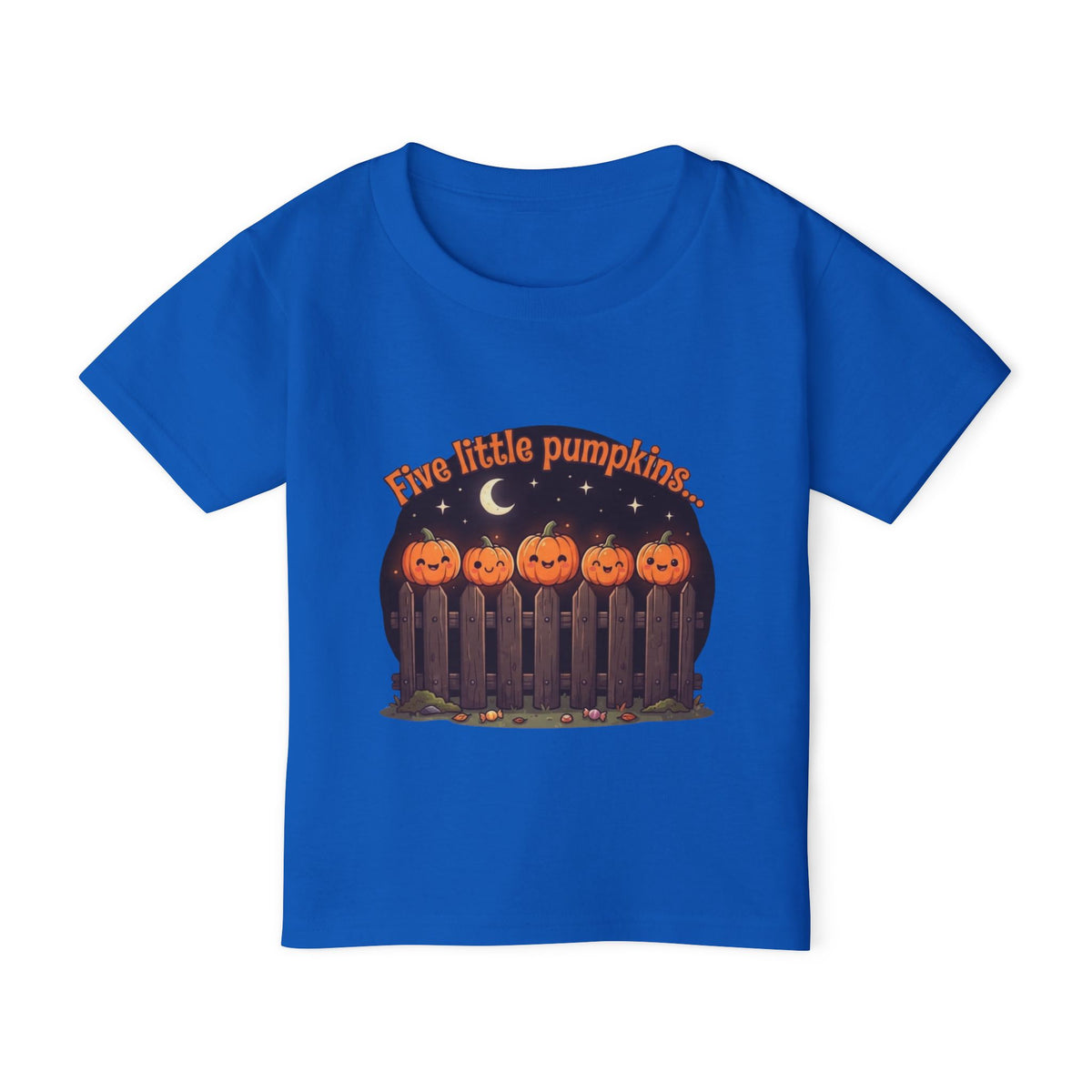 Five Little Pumpkins Toddler Tee | Nursery Rhyme Halloween Kids Shirt