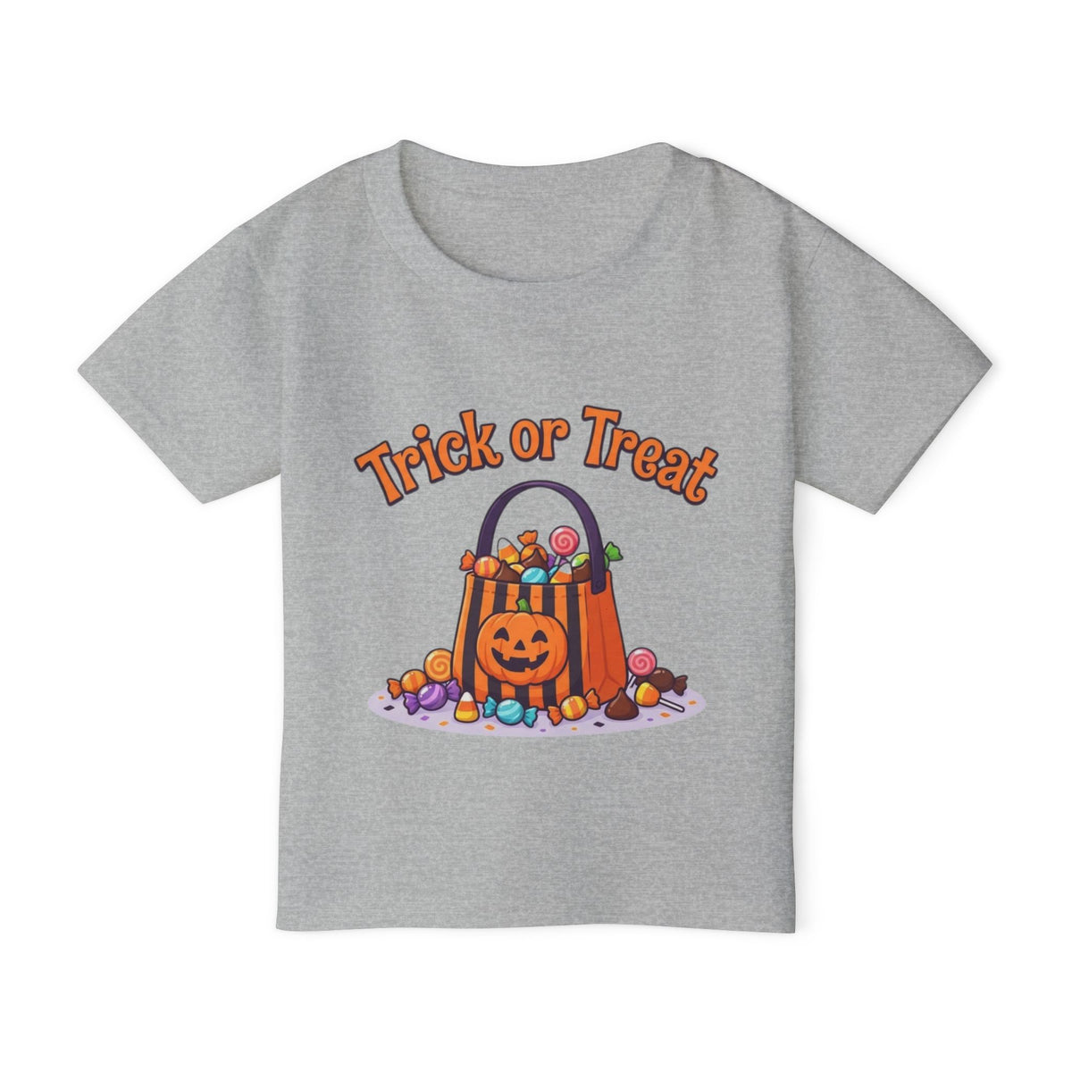 Candy Bucket Halloween Toddler Tee | Retro Trick-or-Treat Kids Shirt