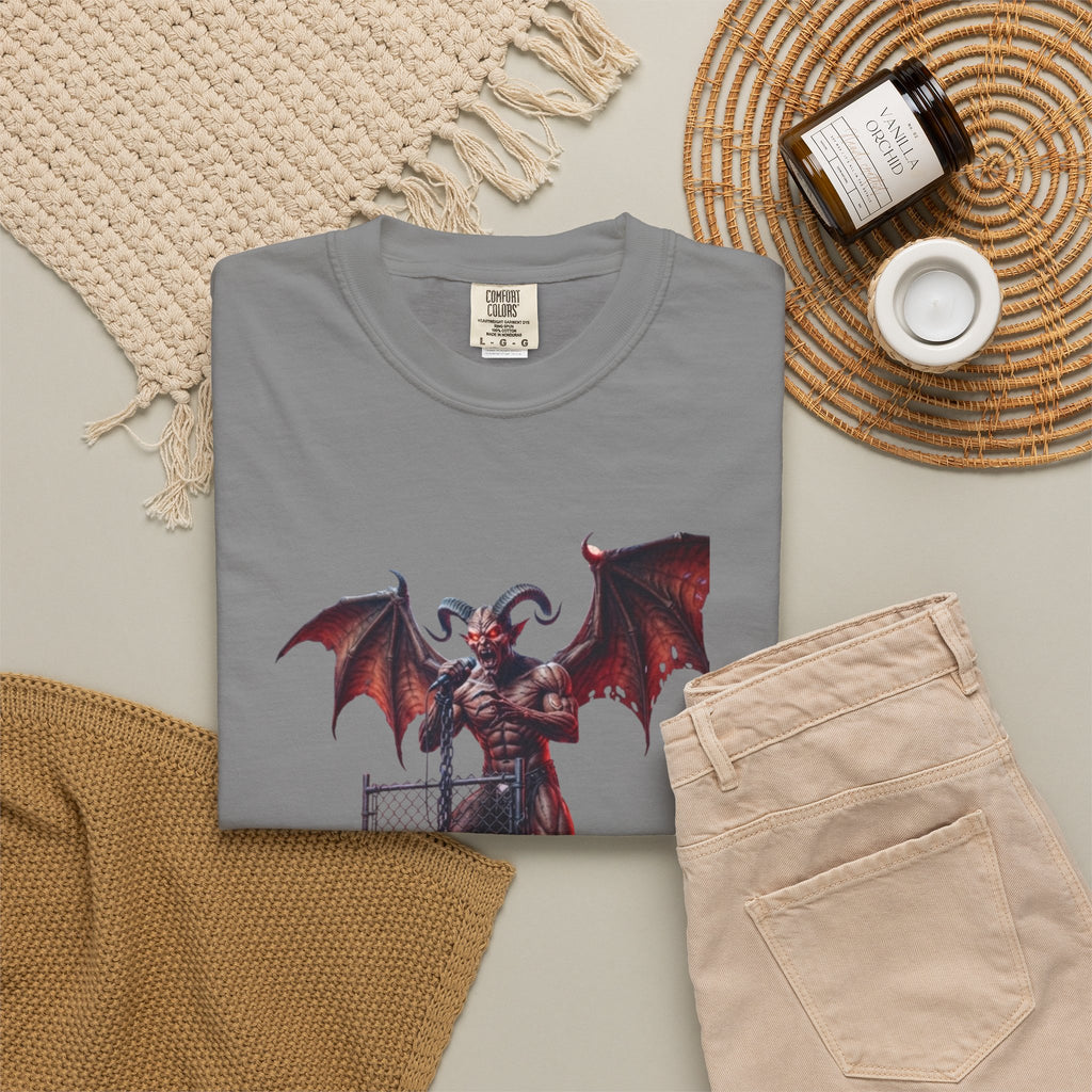 Infernal Rite "LUCIFER" Heavyweight Streetwear Metal Frontman Tee
